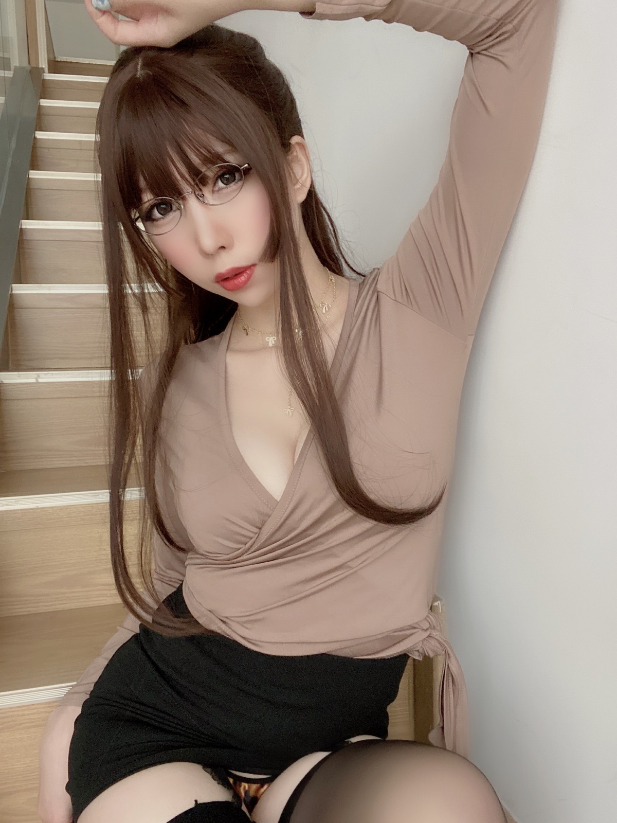 xgyw.top_Coser美女鹿野希豹纹胖次主题私房半脱露白色蕾丝内衣配豹纹内裤诱惑写真623P