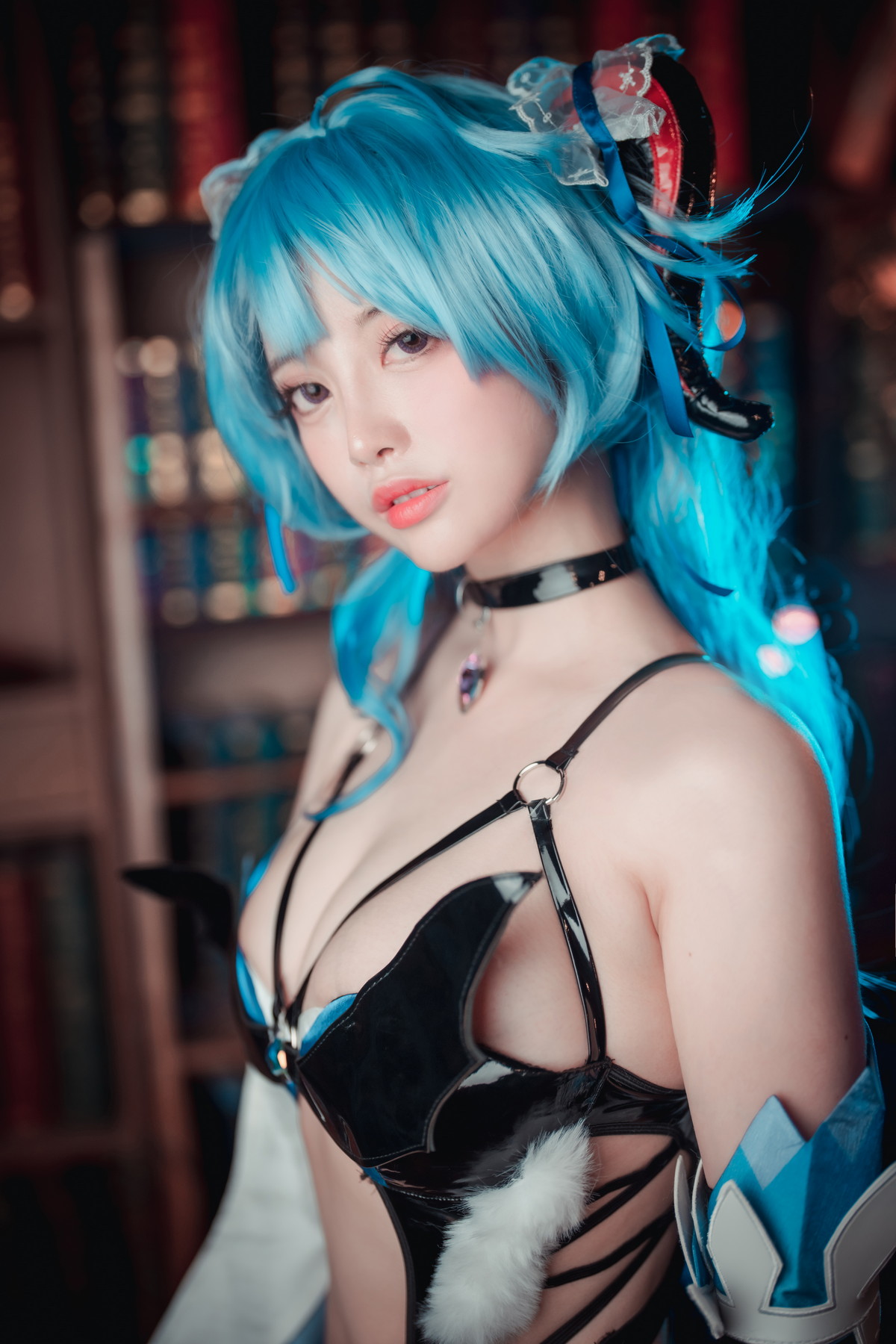 xgyw.top_[DJAWA]No.216_模特ZziZzi_Ganyu Succubus主题性感黑色情趣服饰配黑丝网袜诱惑写真104P