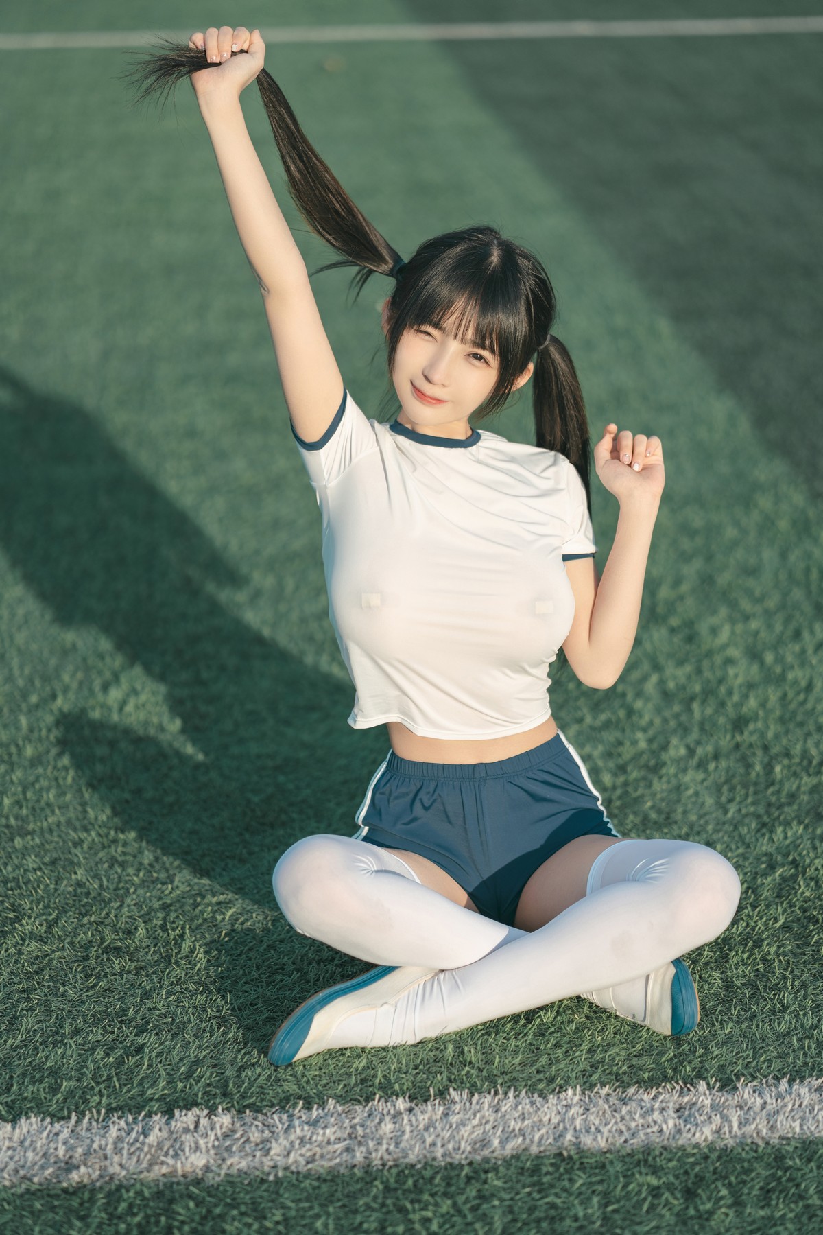 xgyw.top_网络美女桜井宁宁体操服主题户外性感运动装配白丝袜秀翘臀美腿撩人诱惑写真75P