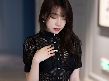 [XiaoYu画语界]Vol.898_校花徐莉芝Booty黑色轻透上衣配黑短裙露性感黑色内衣骚扰写真85P