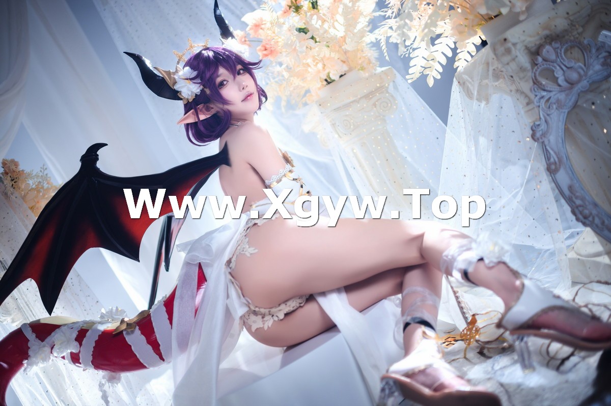 xgyw.top_动漫博主阿包也是兔娘龙娘主题性感白色薄纱服饰秀完美身材白嫩肌肤诱惑写真35P