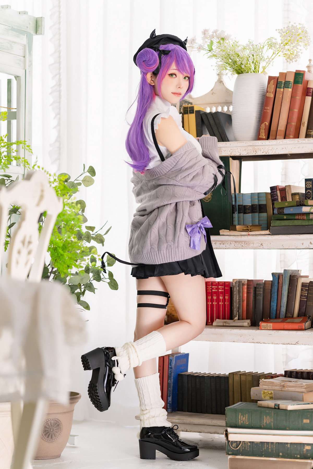 xgyw.top_Coser妹子Ely_eee-Towa Tokoyami主题两套性感服饰配黑丝网袜秀美腿诱惑写真39P