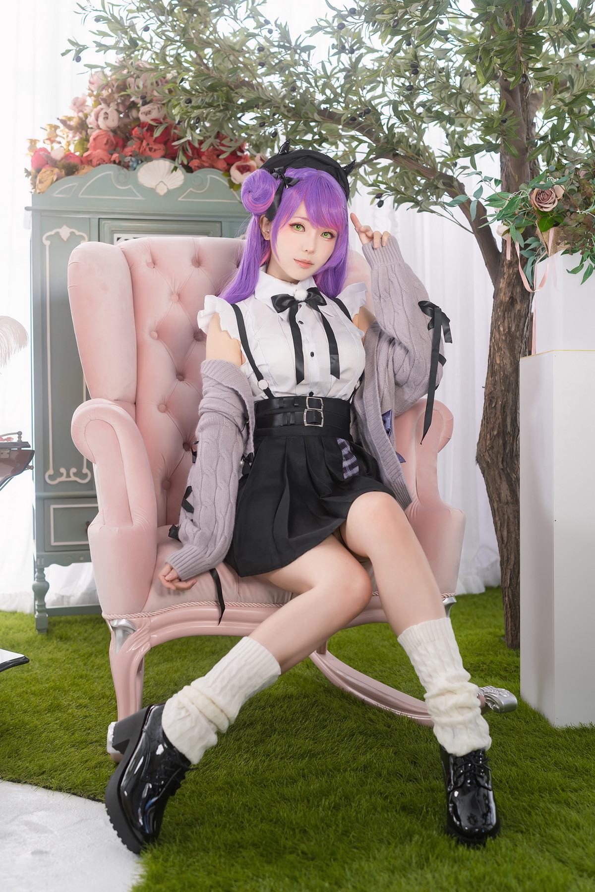 xgyw.top_Coser妹子Ely_eee-Towa Tokoyami主题两套性感服饰配黑丝网袜秀美腿诱惑写真39P