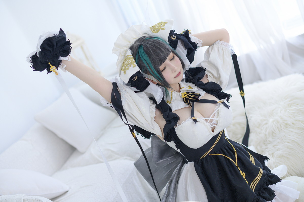 xgyw.top_二次元美少女PAKI酱柴郡主题性感露胸薄纱裙配白丝袜秀豪乳翘臀诱惑写真40P