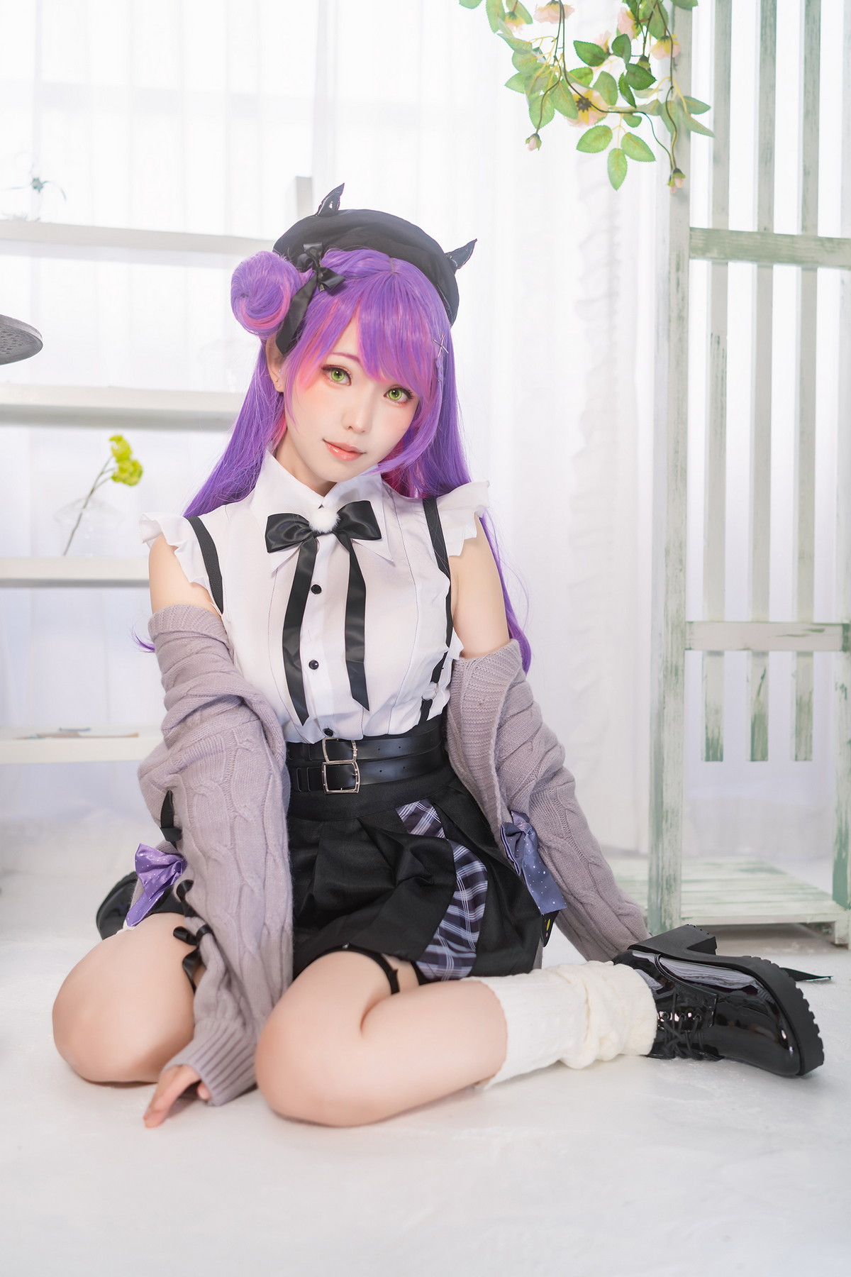 xgyw.top_Coser妹子Ely_eee-Towa Tokoyami主题两套性感服饰配黑丝网袜秀美腿诱惑写真39P