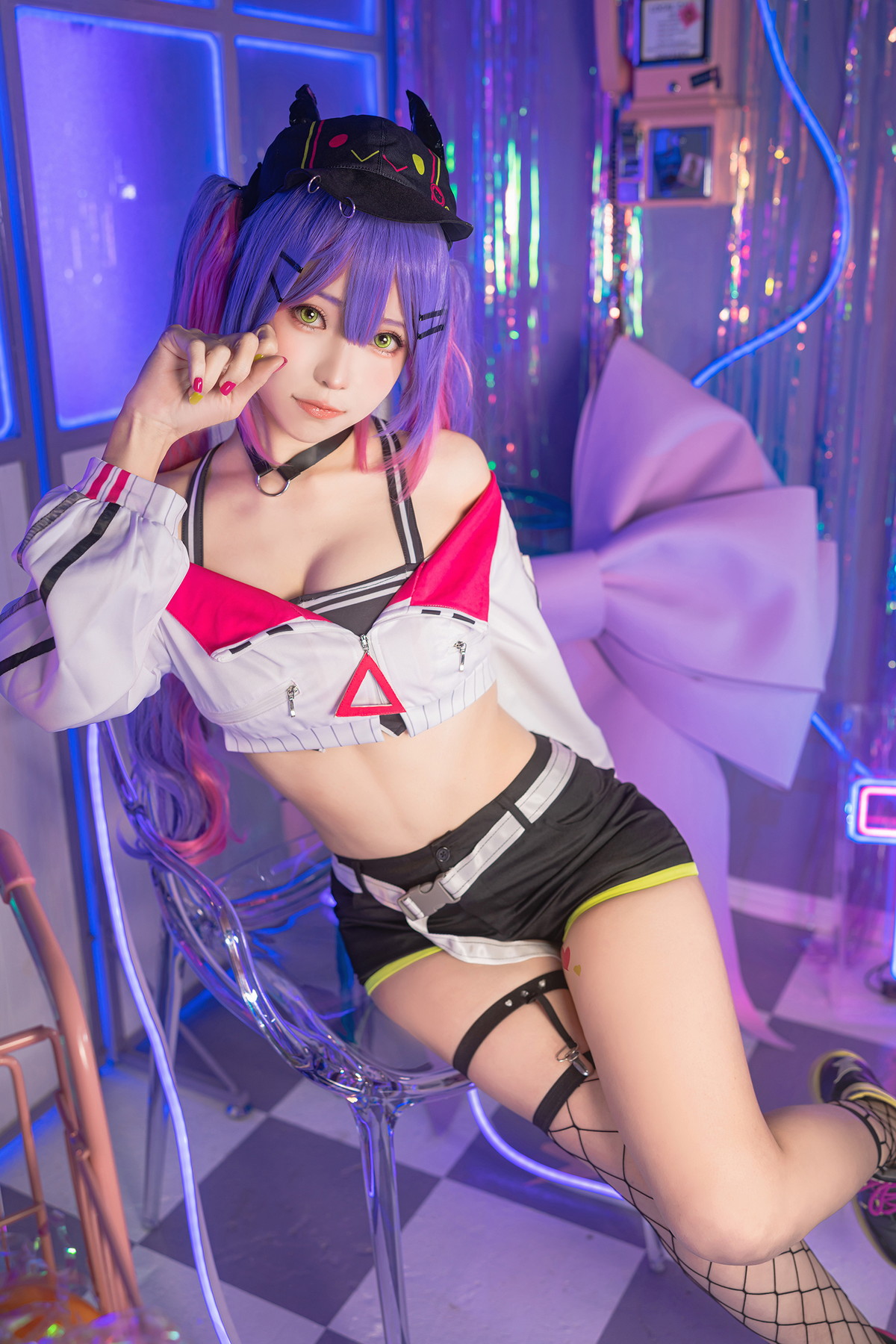 xgyw.top_Coser妹子Ely_eee-Towa Tokoyami主题两套性感服饰配黑丝网袜秀美腿诱惑写真39P