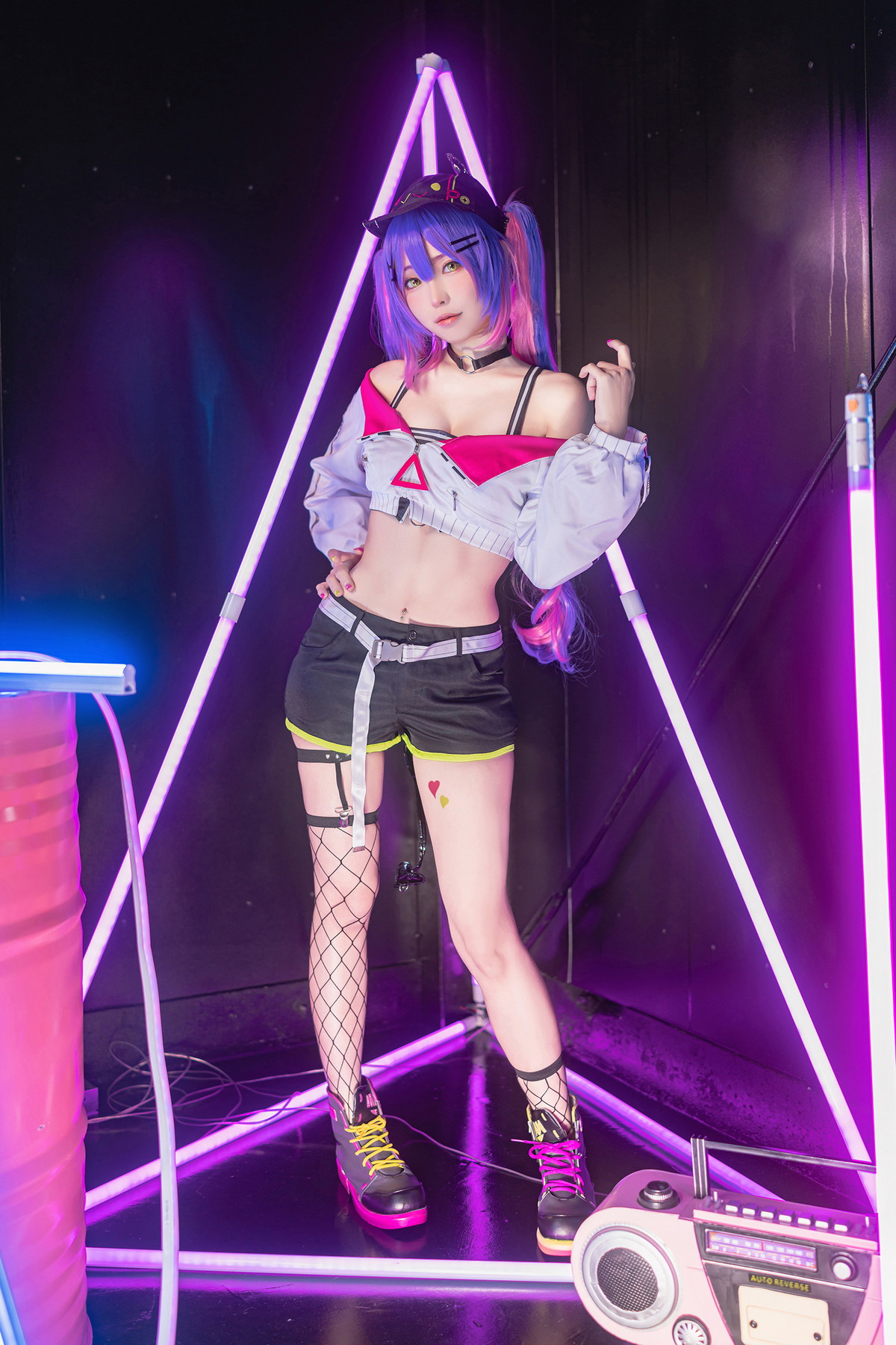 xgyw.top_Coser妹子Ely_eee-Towa Tokoyami主题两套性感服饰配黑丝网袜秀美腿诱惑写真39P
