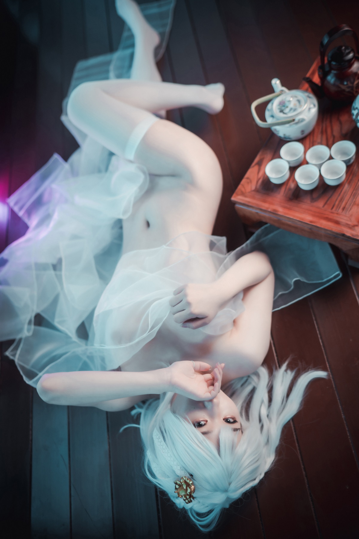 xgyw.top_[DJAWA]No.221_模特Zia_Azur Lane Azure Horizons主题白色情趣薄纱秀火辣身材诱惑写真21P