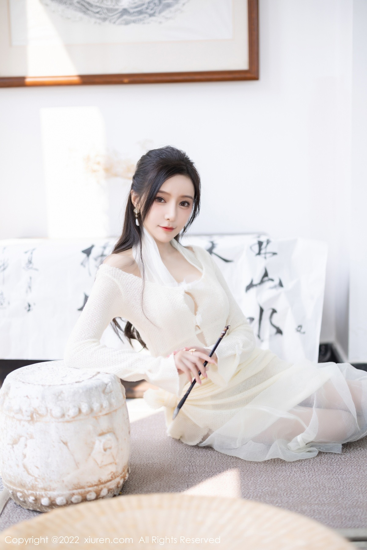 xgyw.top_XiuRen第5846期_女神王馨瑶yanni性感白色连衣裙配超薄肉丝秀翘臀美腿诱惑写真87P