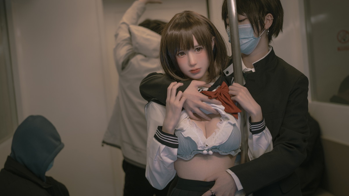 xgyw.top_网络美女西园寺南歌电车物语主题电车性侵主题半脱内衣撩人姿势惹火诱惑写真145P
