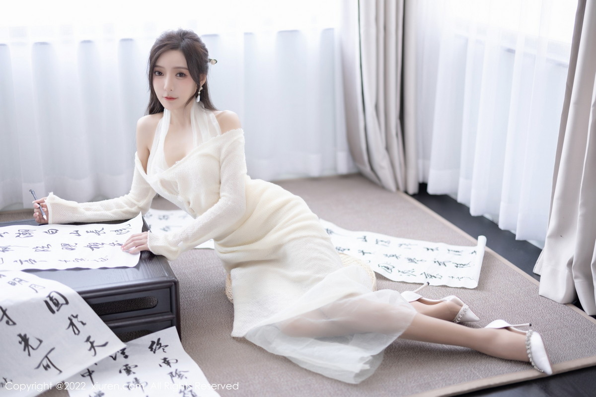 xgyw.top_XiuRen第5846期_女神王馨瑶yanni性感白色连衣裙配超薄肉丝秀翘臀美腿诱惑写真87P