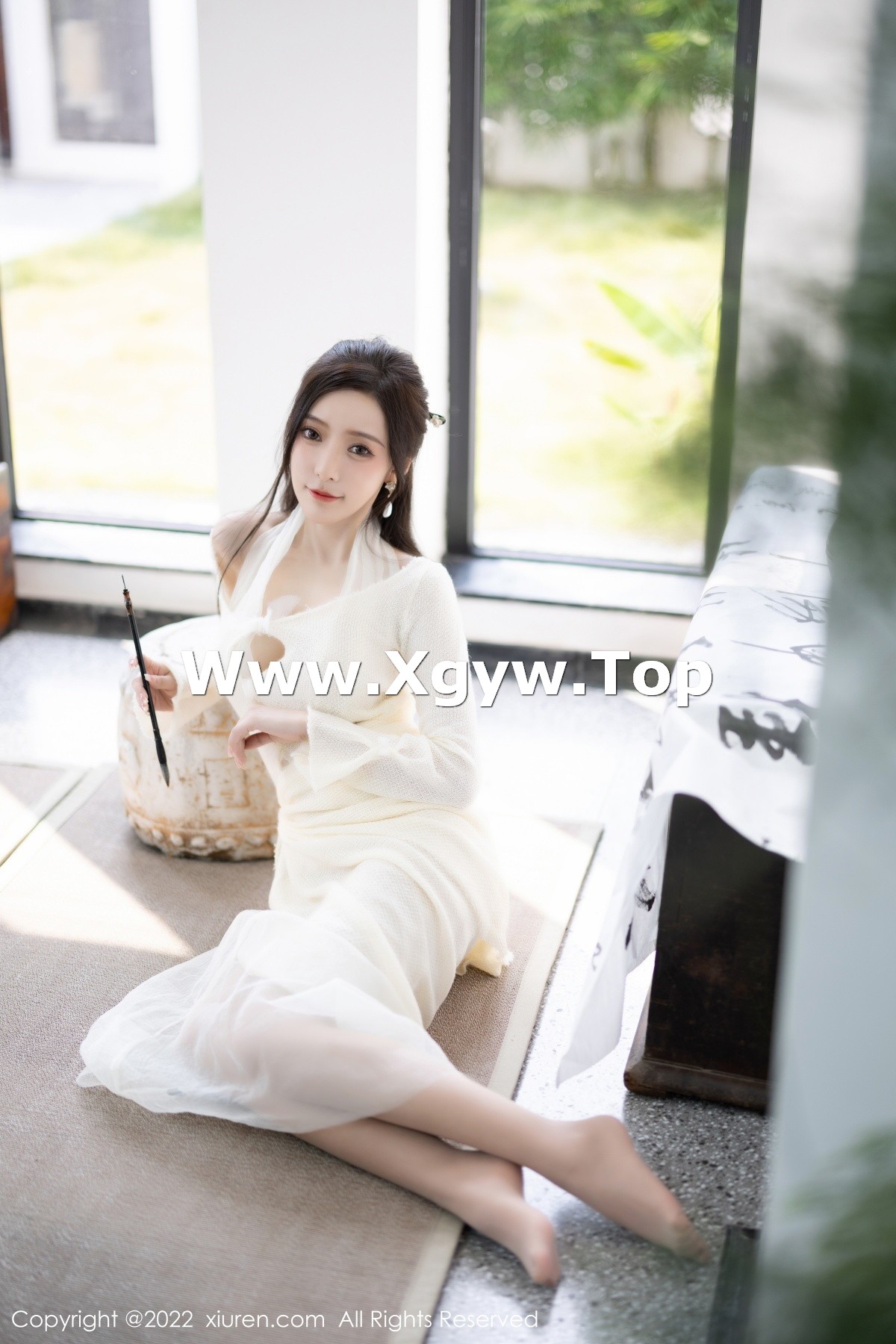 xgyw.top_XiuRen第5846期_女神王馨瑶yanni性感白色连衣裙配超薄肉丝秀翘臀美腿诱惑写真87P