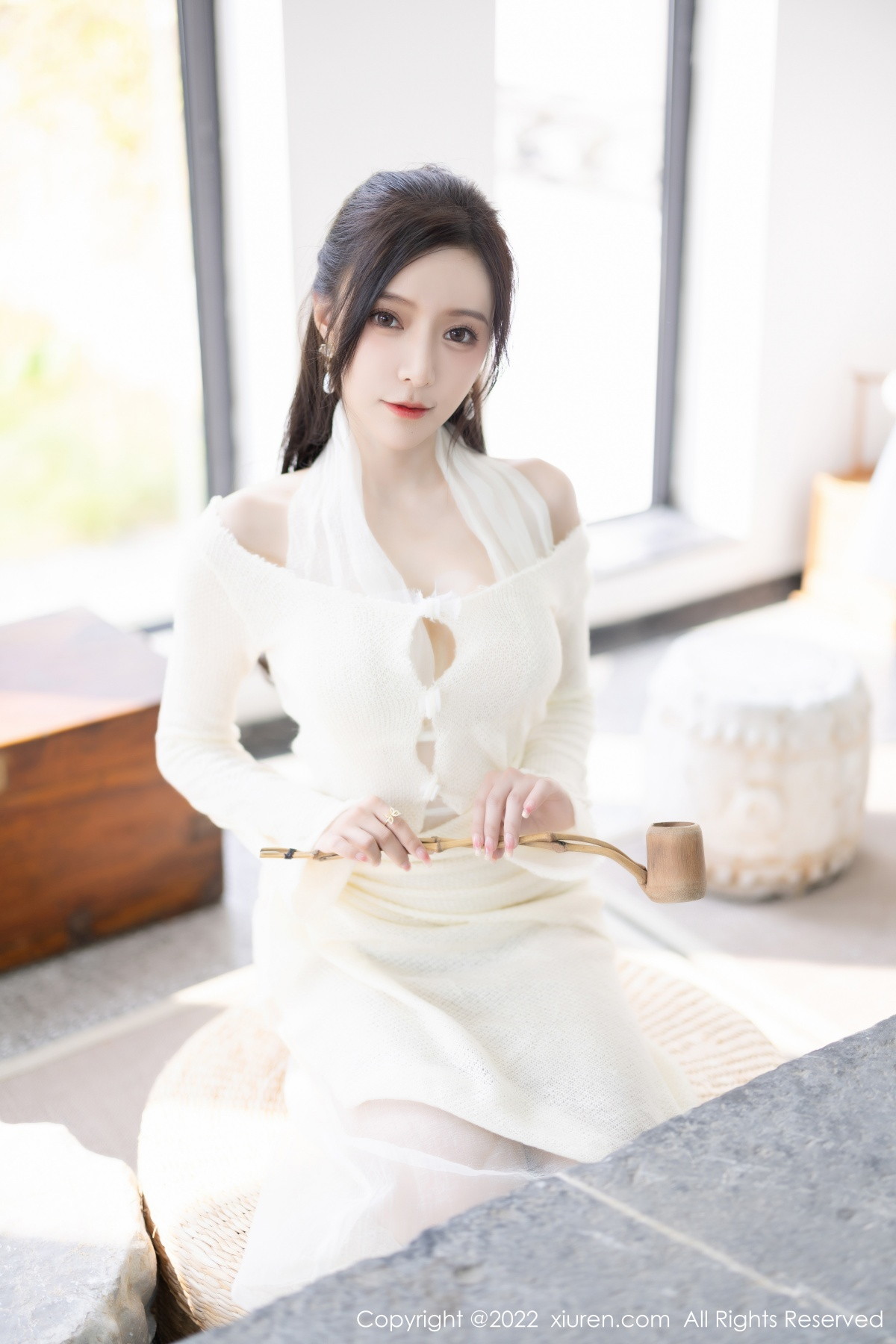 xgyw.top_XiuRen第5846期_女神王馨瑶yanni性感白色连衣裙配超薄肉丝秀翘臀美腿诱惑写真87P