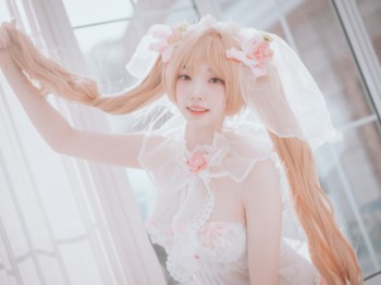 [DJAWA]No.224_车模Bambi_God Mother Heket主题性感粉白色骚扰服秀火辣身材骚扰写真201P