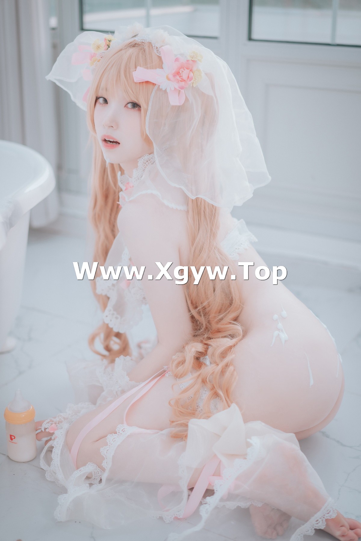 xgyw.top_[DJAWA]No.224_模特Bambi_God Mother Heket主题性感粉白色情趣服秀火辣身材诱惑写真201P