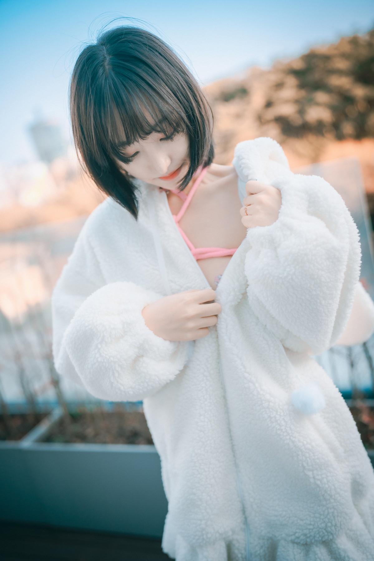 xgyw.top_[DJAWA]No.225_模特HaNari_Knotting Class主题户外脱白色外衣露粉色情趣捆绑诱惑写真69P