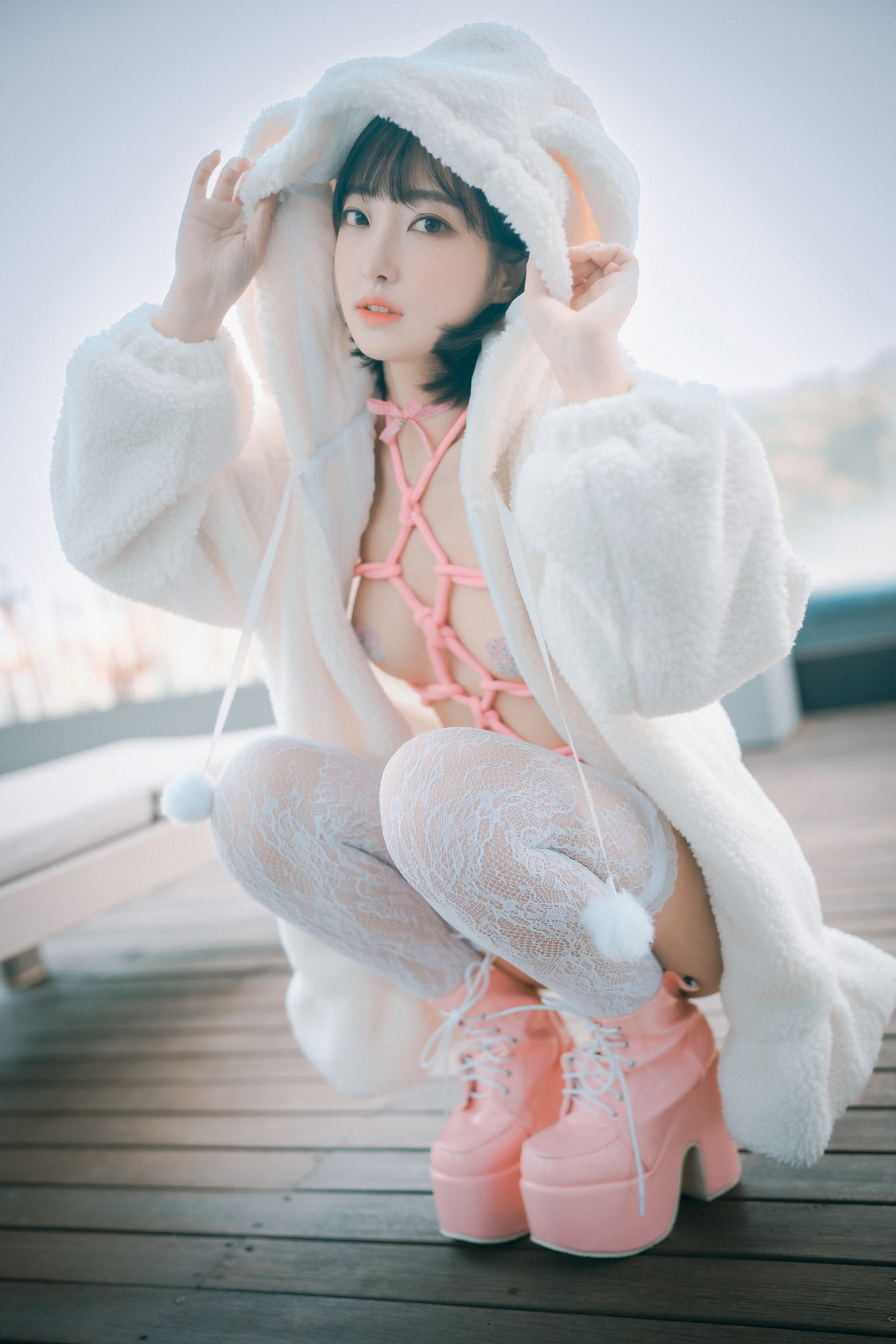 xgyw.top_[DJAWA]No.225_模特HaNari_Knotting Class主题户外脱白色外衣露粉色情趣捆绑诱惑写真69P