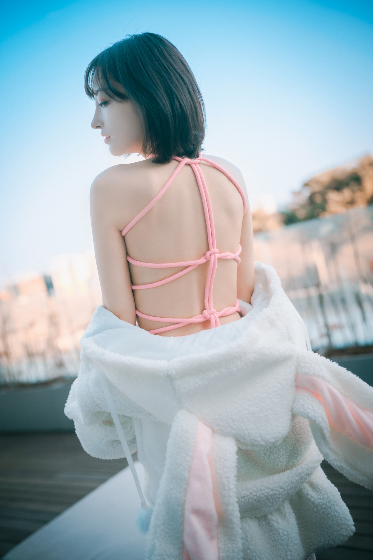 xgyw.top_[DJAWA]No.225_模特HaNari_Knotting Class主题户外脱白色外衣露粉色情趣捆绑诱惑写真69P