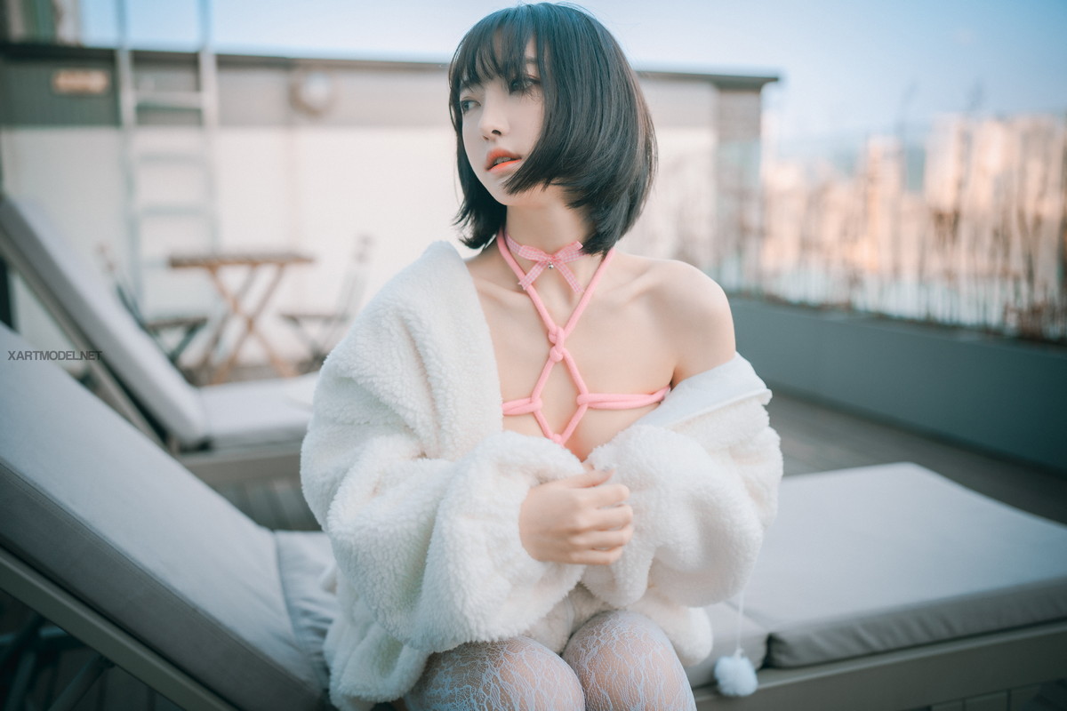 xgyw.top_[DJAWA]No.225_模特HaNari_Knotting Class主题户外脱白色外衣露粉色情趣捆绑诱惑写真69P