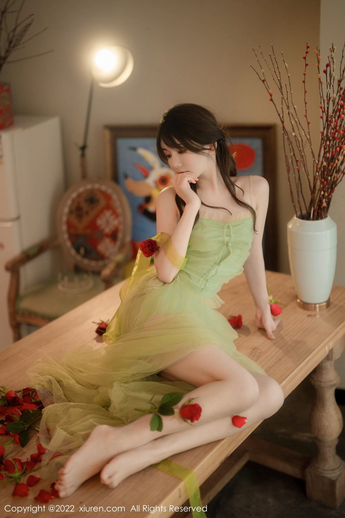 xgyw.top_XiuRen第5875期_模特婠婠么私房性感淡绿色连衣裙秀曼妙身姿白嫩美腿诱惑写真85P