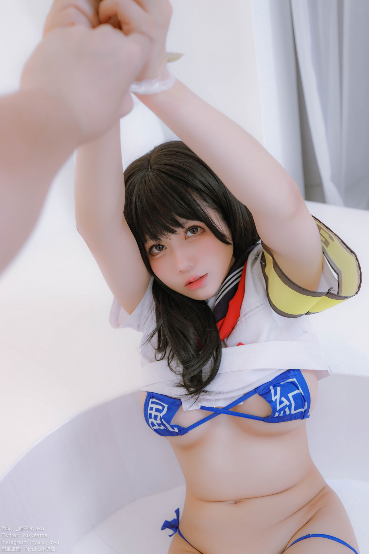 xgyw.top_网络美女Nyako喵子风纪委员主题私房半脱性感学生装露风纪内衣撩人诱惑写真85P