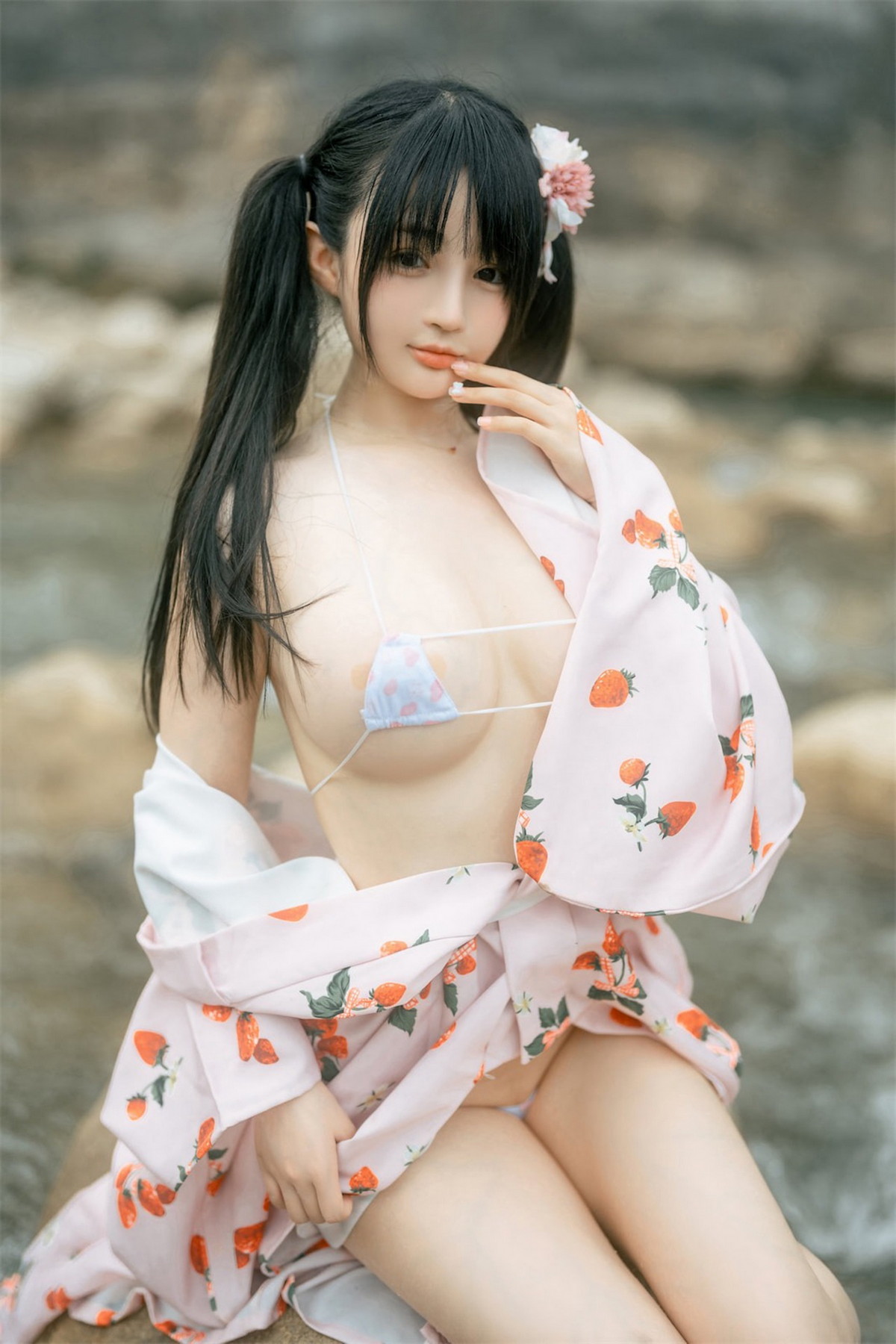 xgyw.top_网络美女桜井宁宁和服浴衣主题户外半脱露性感三点式内衣秀豪乳翘臀诱惑写真76P