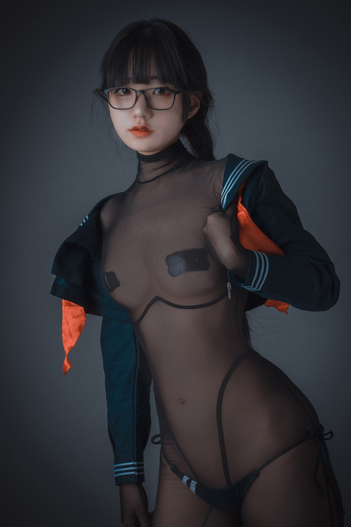 xgyw.top_[DJAWA]No.231_模特Jenny_Swimming Lesson主题性感连体泳衣配超薄黑丝诱惑写真111P