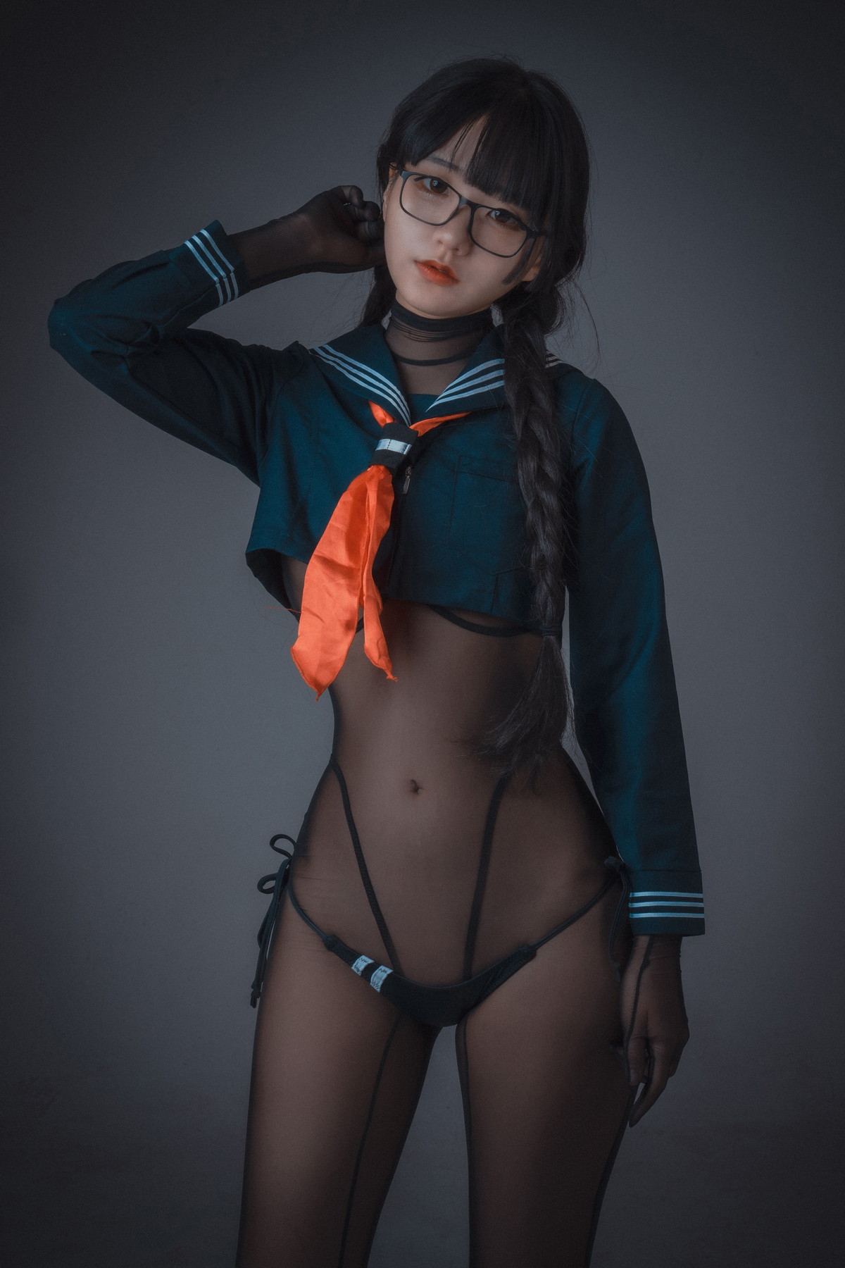 xgyw.top_[DJAWA]No.231_模特Jenny_Swimming Lesson主题性感连体泳衣配超薄黑丝诱惑写真111P