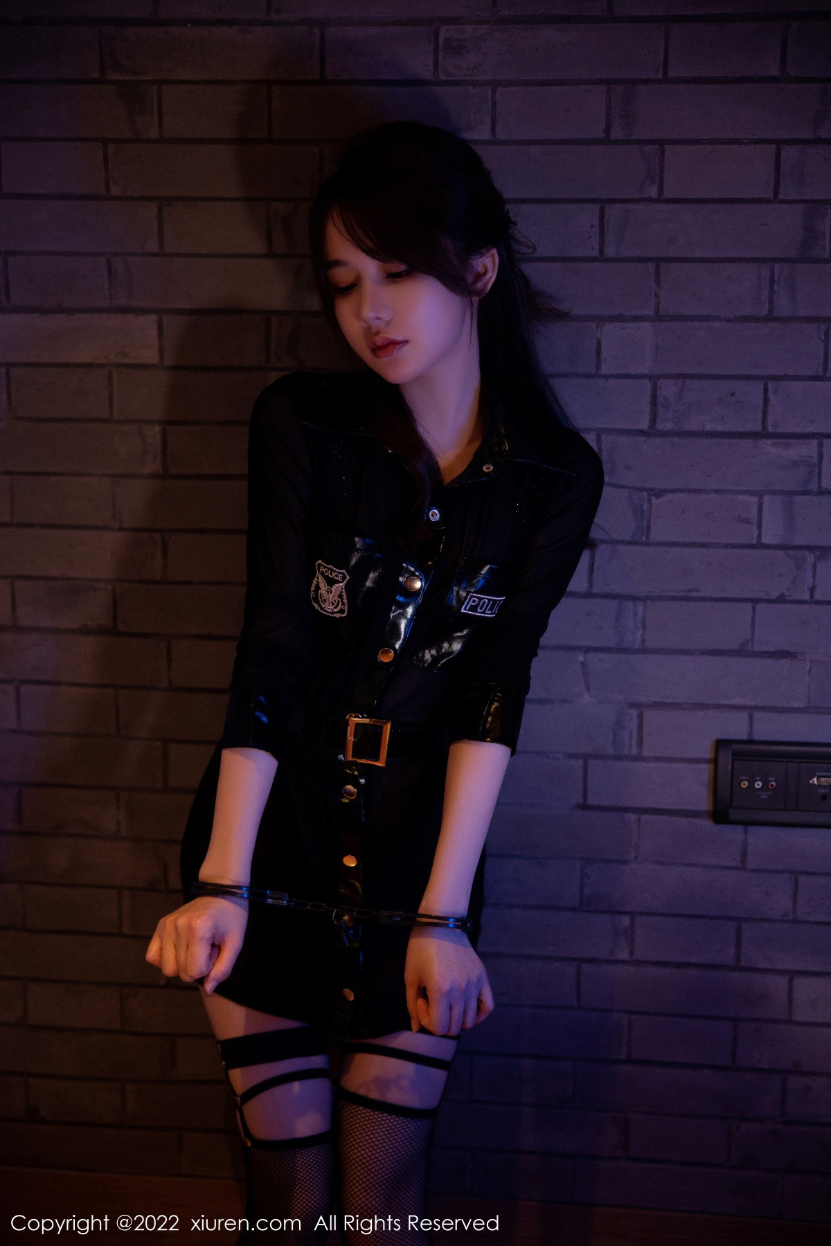 xgyw.top_XiuRen第5931期_模特婠婠么性感黑色情趣制服露豹纹内衣秀绝美身材诱惑写真94P
