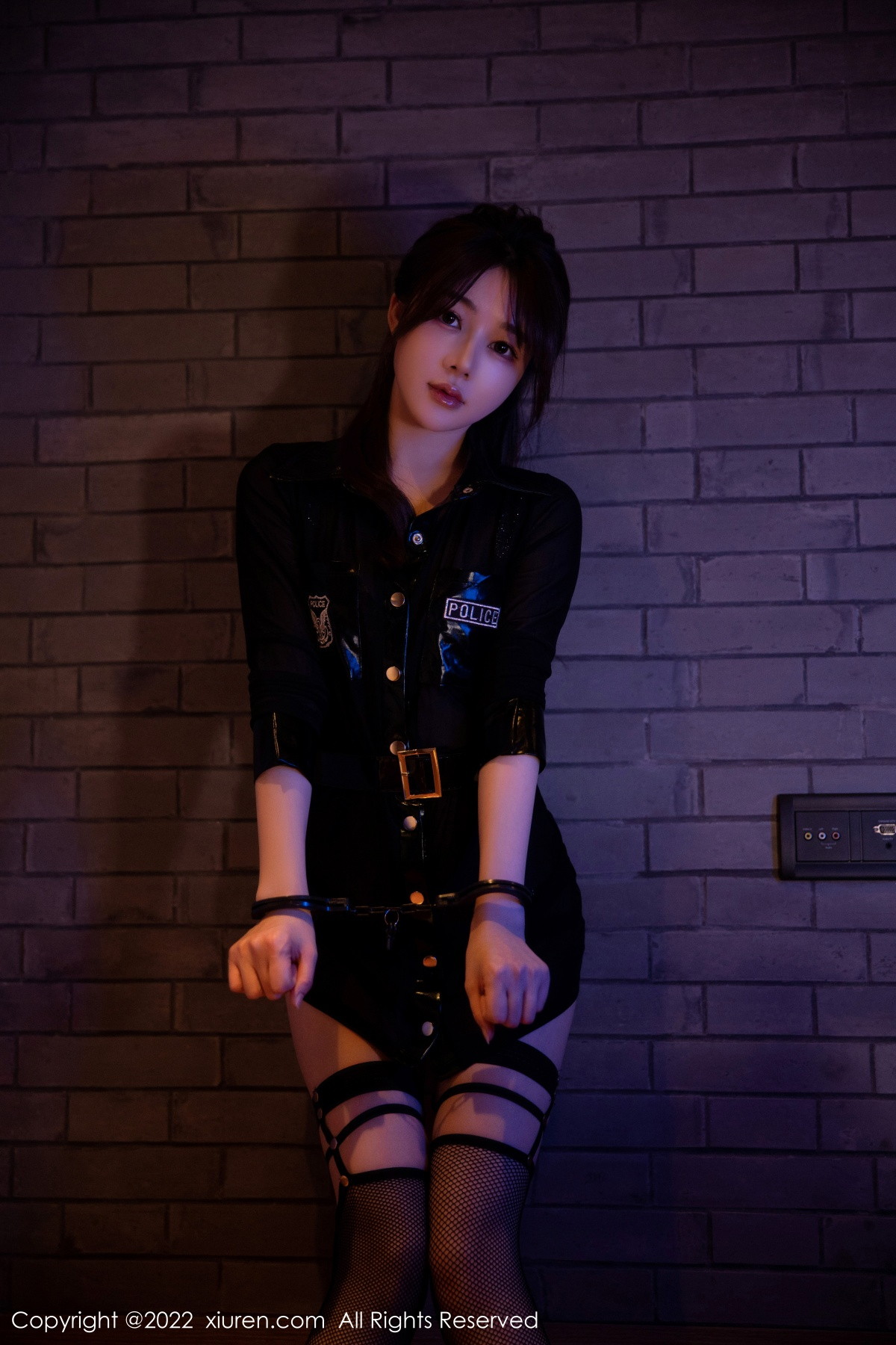 xgyw.top_XiuRen第5931期_模特婠婠么性感黑色情趣制服露豹纹内衣秀绝美身材诱惑写真94P