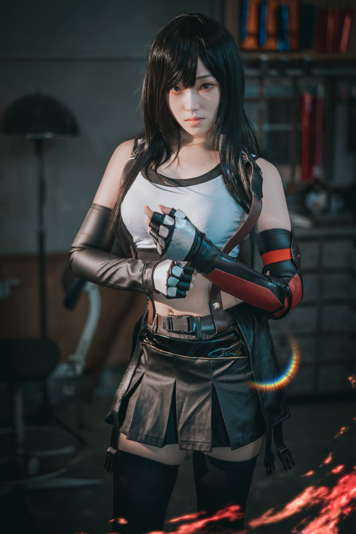 xgyw.top_[DJAWA]No.232_模特Bambi_Tifa Lockhart主题户外性感黑色内衣秀完美身材诱惑写真234P