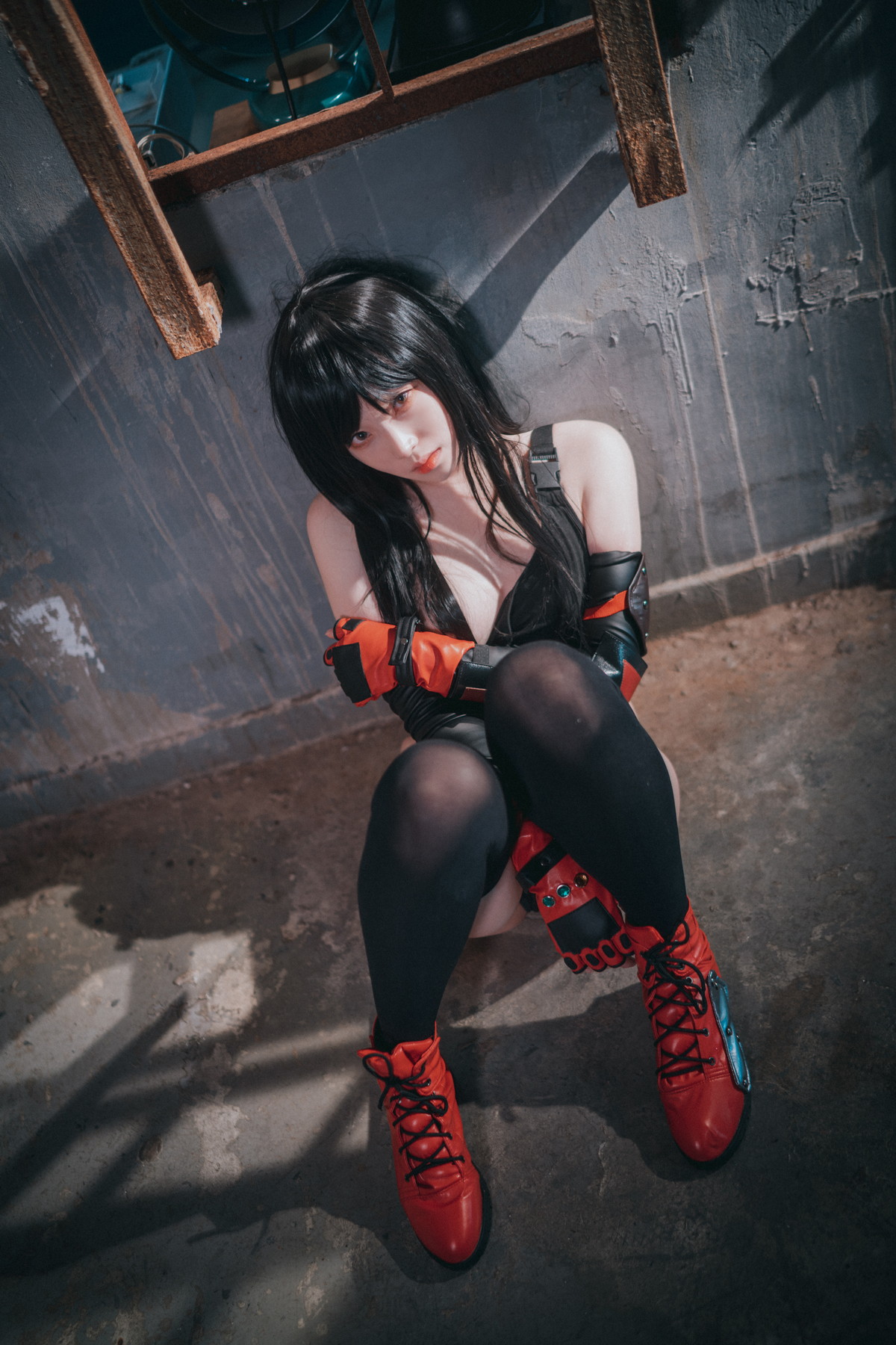 xgyw.top_[DJAWA]No.232_模特Bambi_Tifa Lockhart主题户外性感黑色内衣秀完美身材诱惑写真234P