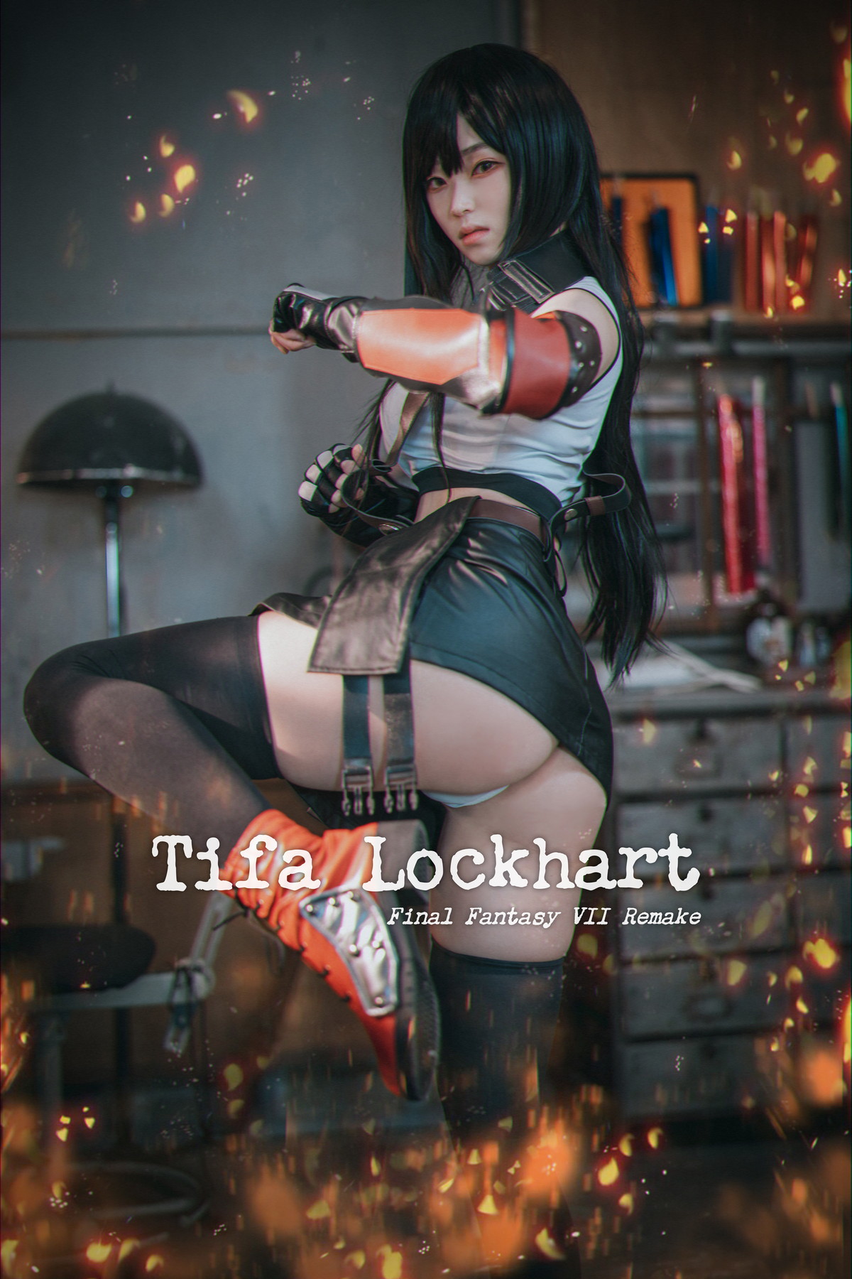 xgyw.top_[DJAWA]No.232_模特Bambi_Tifa Lockhart主题户外性感黑色内衣秀完美身材诱惑写真234P