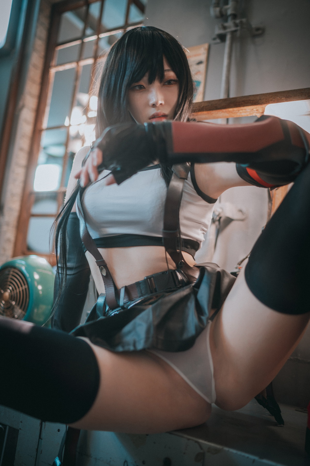 xgyw.top_[DJAWA]No.232_模特Bambi_Tifa Lockhart主题户外性感黑色内衣秀完美身材诱惑写真234P