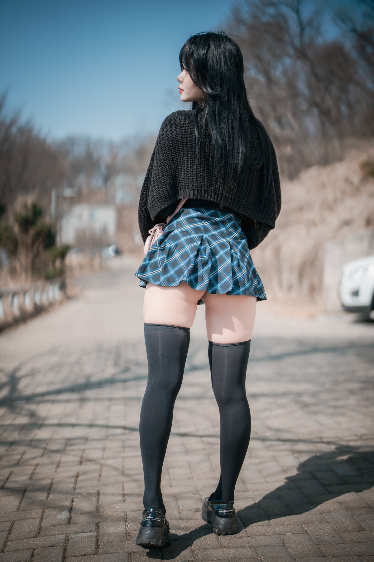 xgyw.top_[DJAWA]No.233_模特Zia_Early Spring Walk in March主题户外半撩制服秀翘臀诱惑写真141P