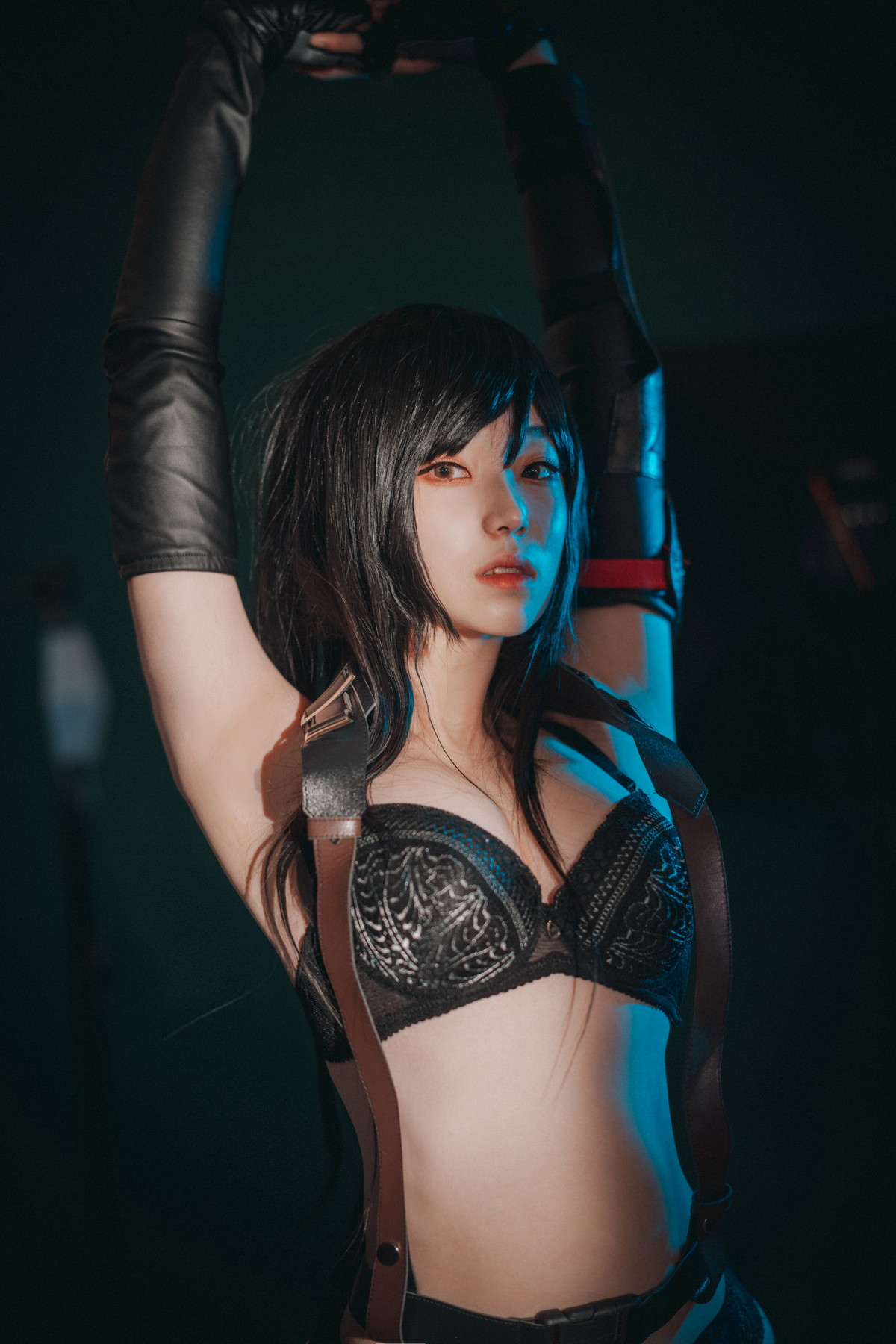 xgyw.top_[DJAWA]No.232_模特Bambi_Tifa Lockhart主题户外性感黑色内衣秀完美身材诱惑写真234P