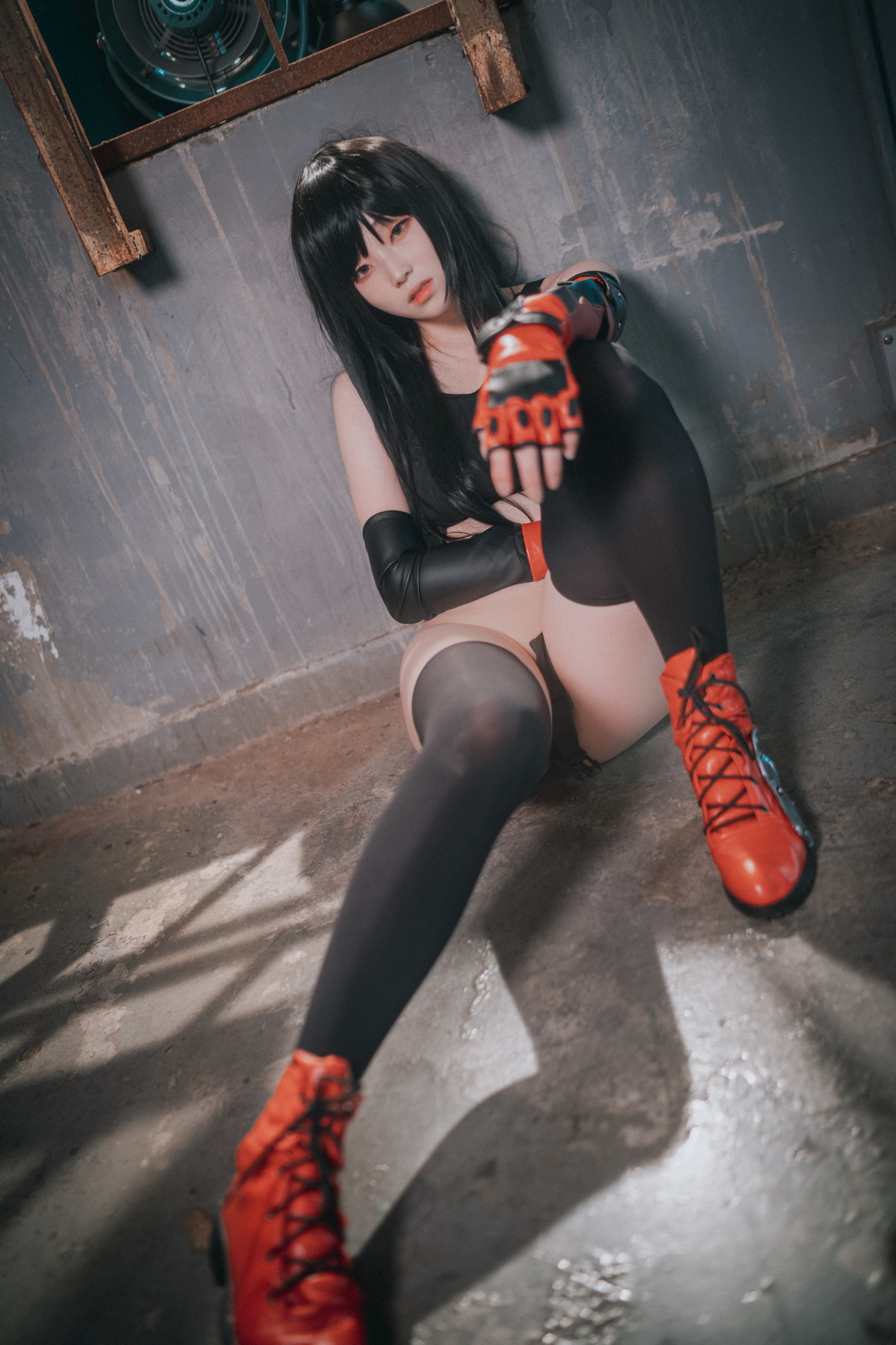 xgyw.top_[DJAWA]No.232_模特Bambi_Tifa Lockhart主题户外性感黑色内衣秀完美身材诱惑写真234P