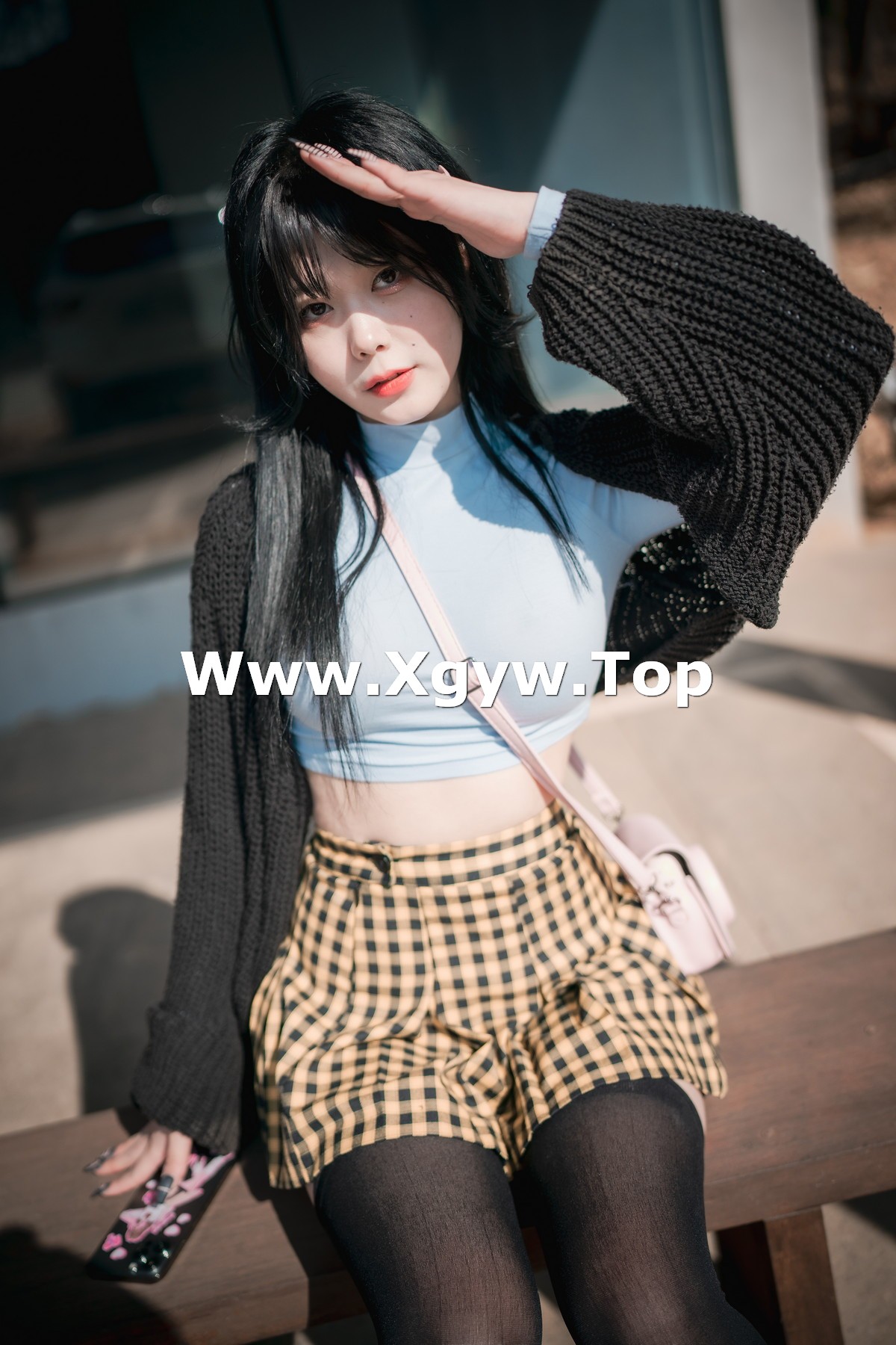 xgyw.top_[DJAWA]No.233_模特Zia_Early Spring Walk in March主题户外半撩制服秀翘臀诱惑写真141P