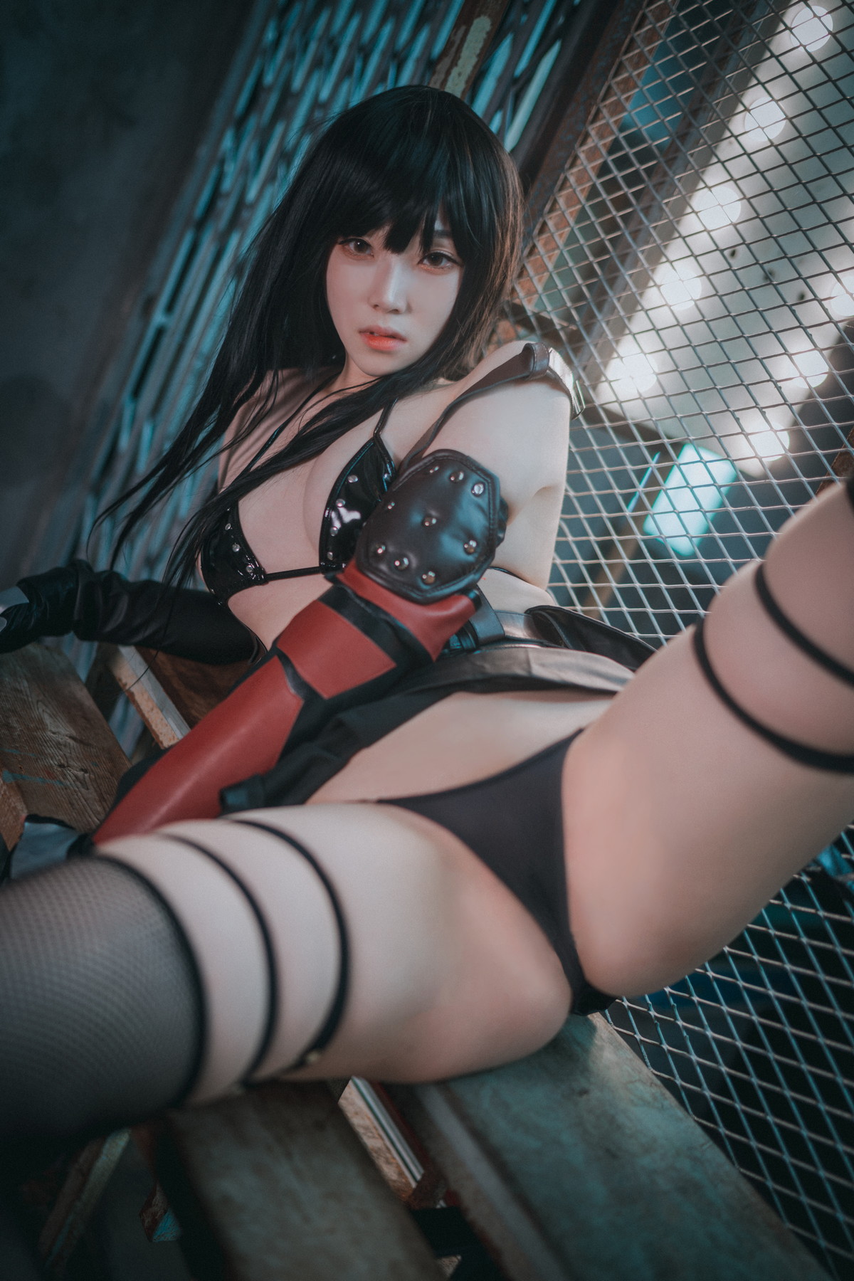 xgyw.top_[DJAWA]No.232_模特Bambi_Tifa Lockhart主题户外性感黑色内衣秀完美身材诱惑写真234P
