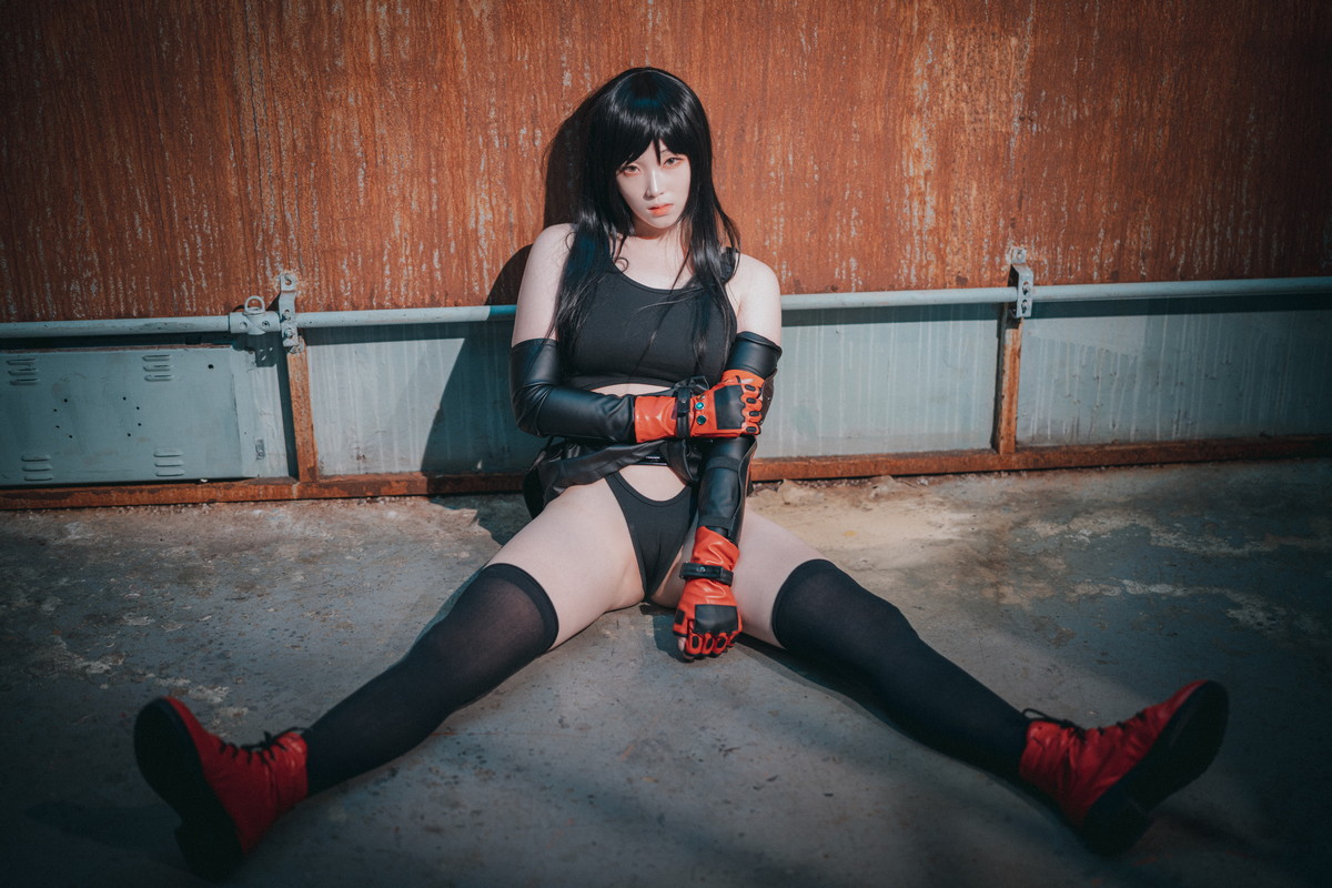 xgyw.top_[DJAWA]No.232_模特Bambi_Tifa Lockhart主题户外性感黑色内衣秀完美身材诱惑写真234P