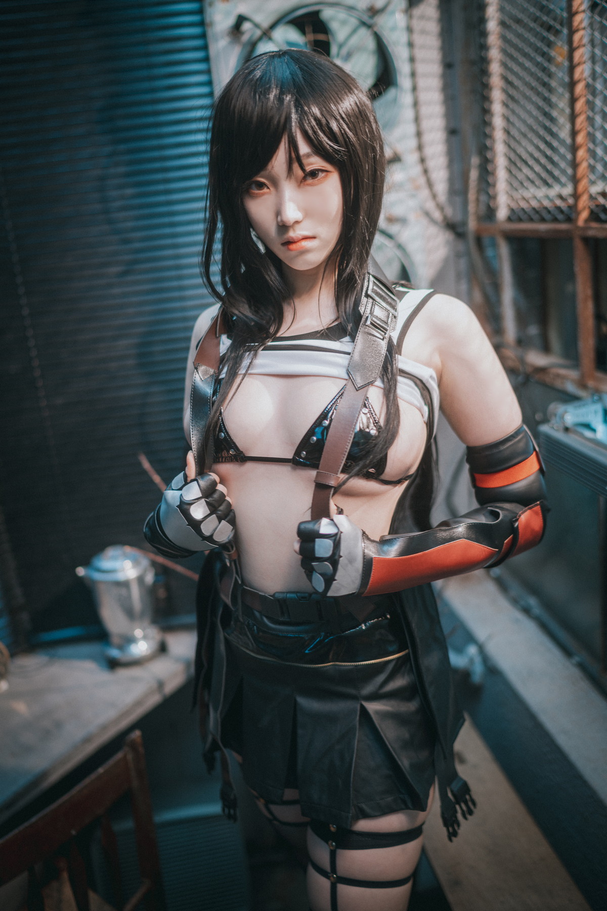 xgyw.top_[DJAWA]No.232_模特Bambi_Tifa Lockhart主题户外性感黑色内衣秀完美身材诱惑写真234P