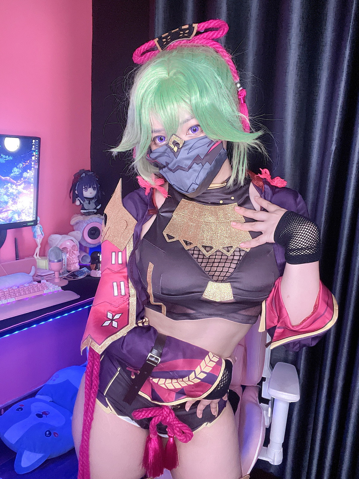 xgyw.top_越南萌妹纸MiMiChan-Kuki Shinobu主题性感薄纱服饰半脱秀完美身材诱惑写真39P