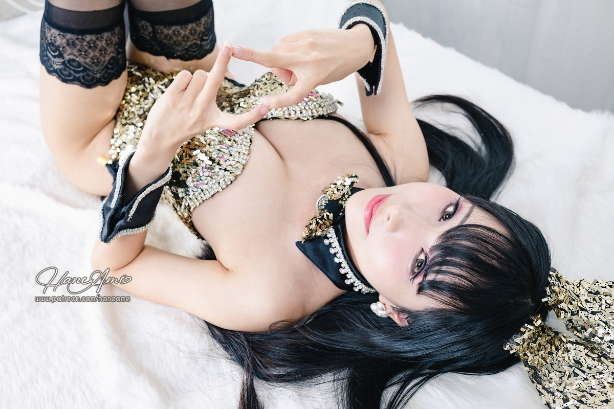 xgyw.top_Coser美女雨波_HaneAme金炫兔女郎主题性感闪亮连体衣配黑丝袜完美诱惑写真35P