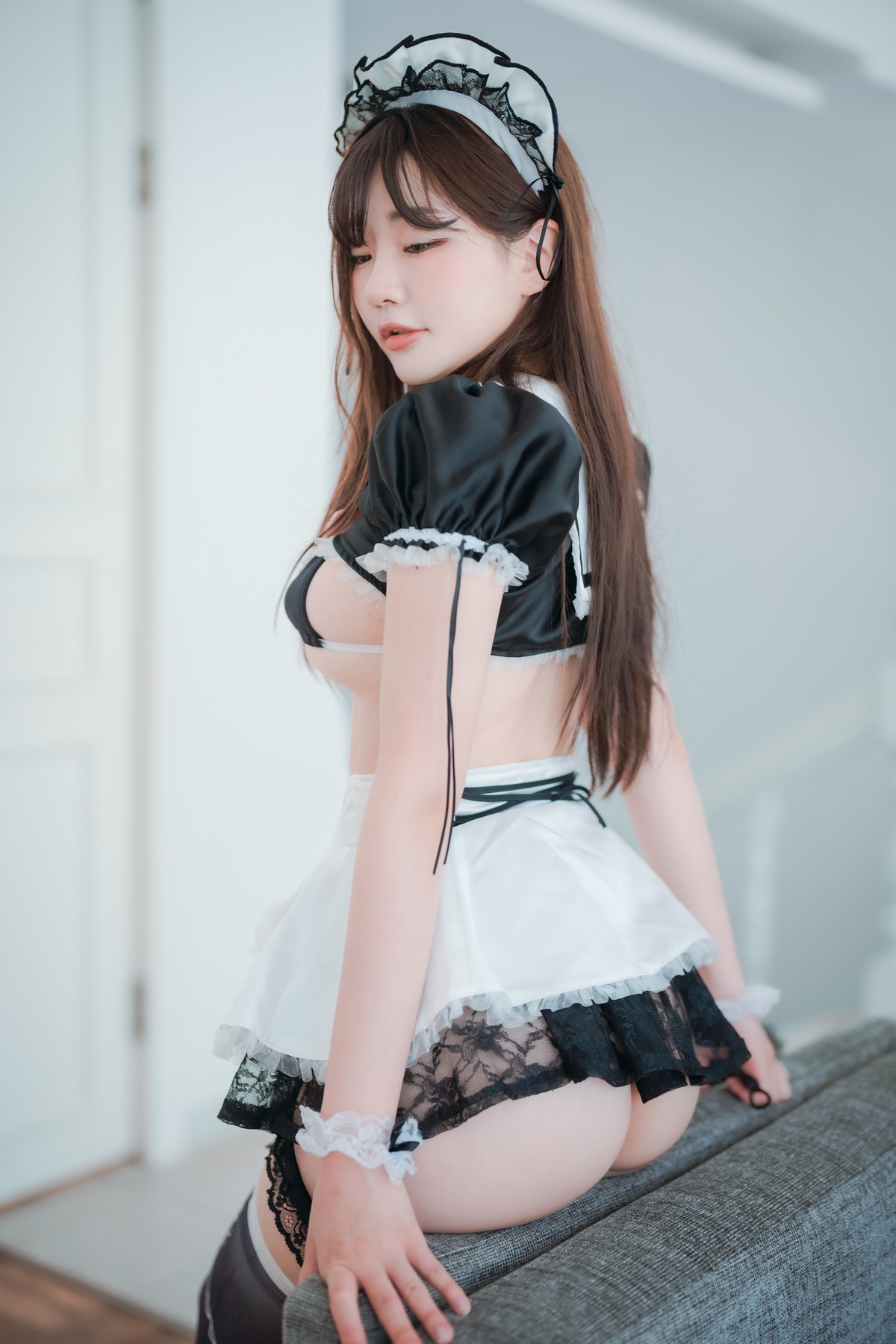 xgyw.top_[DJAWA]No.234_模特Newbom_Maid Mansion主题私房黑色情趣服饰露豪乳遮点诱惑写真106P