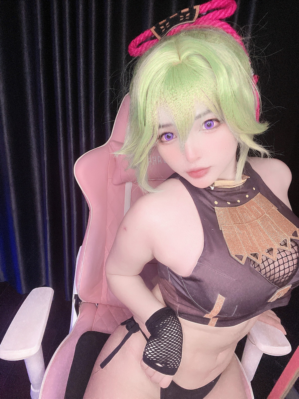 xgyw.top_越南萌妹纸MiMiChan-Kuki Shinobu主题性感薄纱服饰半脱秀完美身材诱惑写真39P