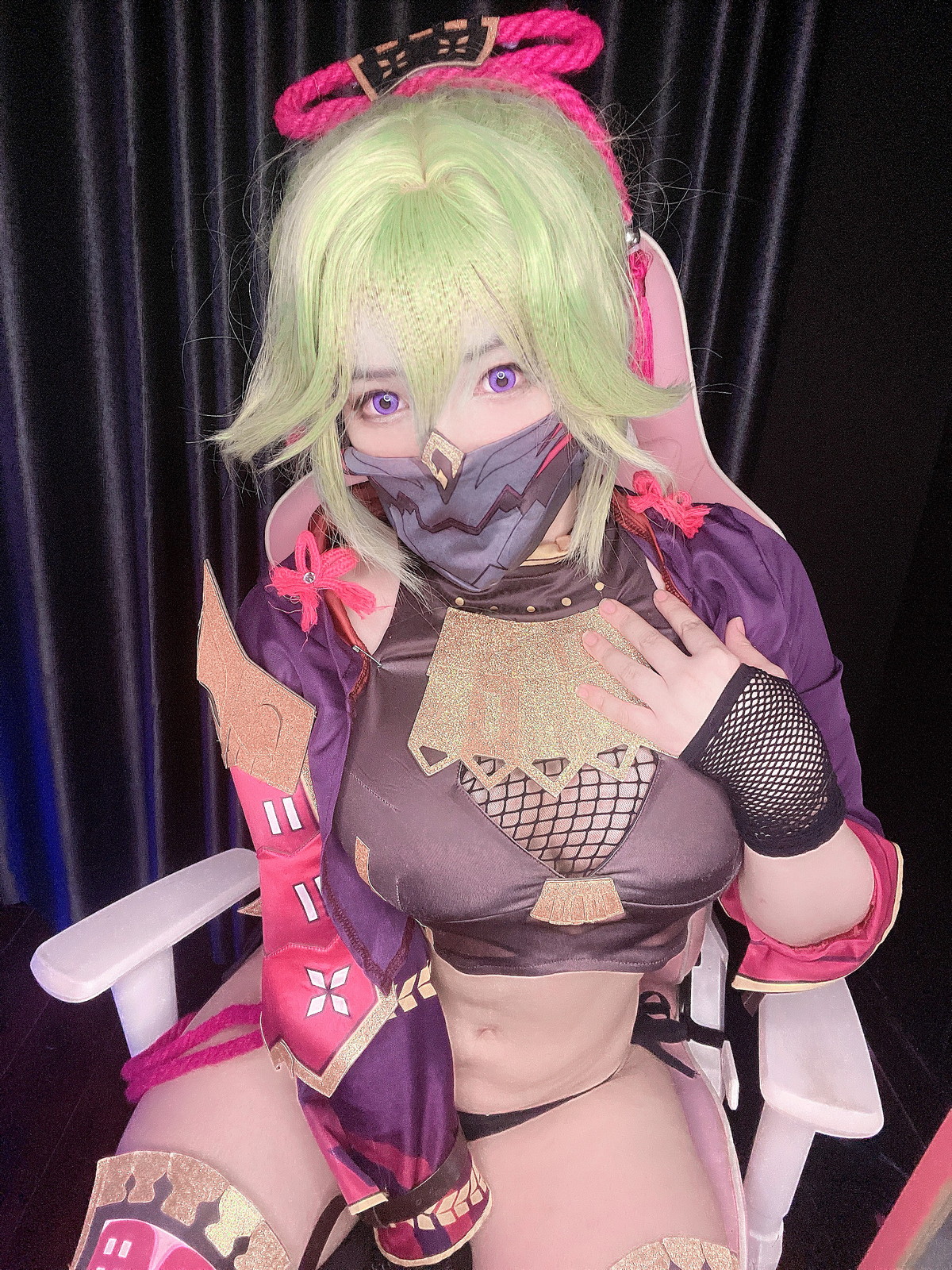 xgyw.top_越南萌妹纸MiMiChan-Kuki Shinobu主题性感薄纱服饰半脱秀完美身材诱惑写真39P