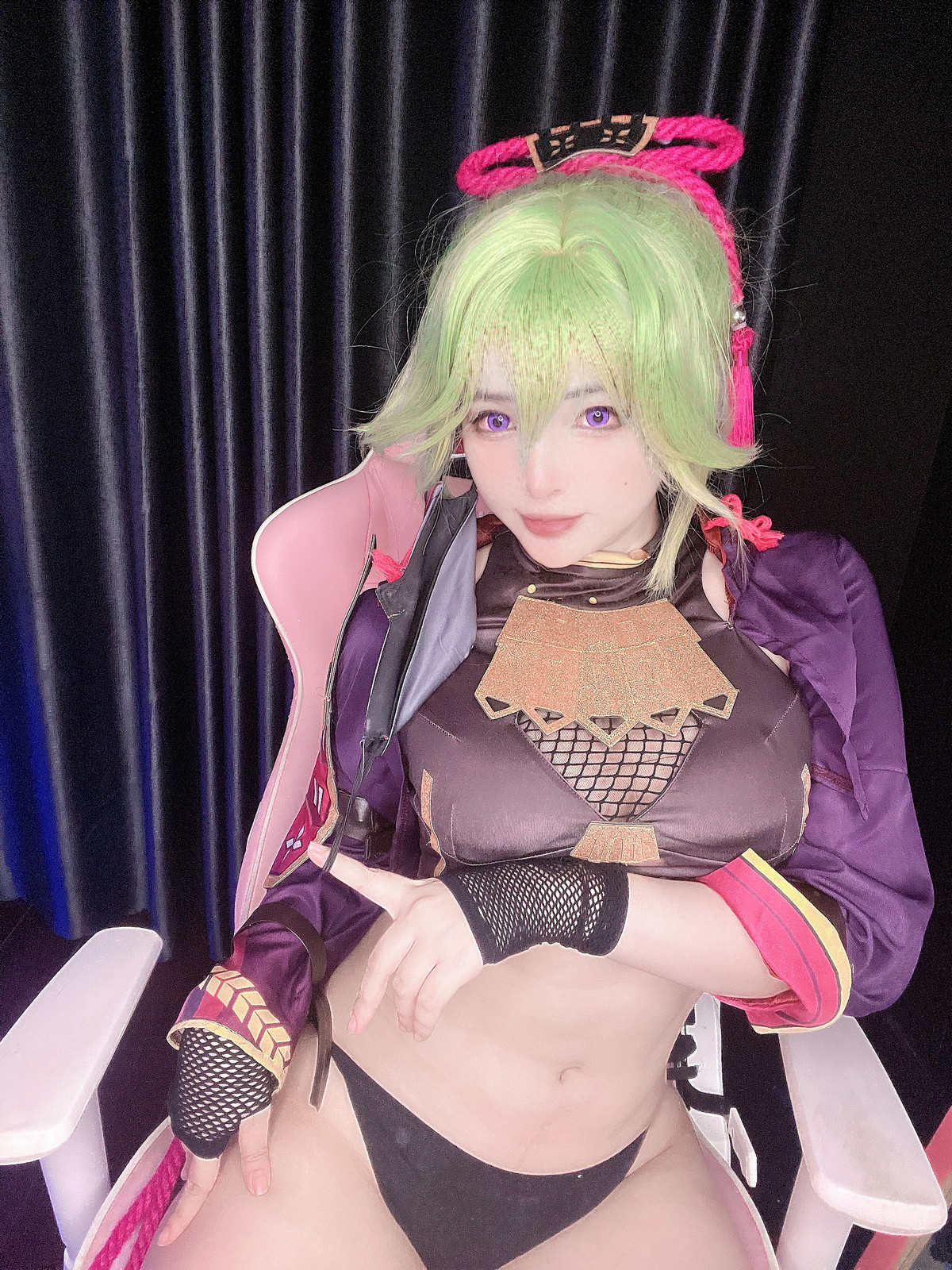 xgyw.top_越南萌妹纸MiMiChan-Kuki Shinobu主题性感薄纱服饰半脱秀完美身材诱惑写真39P