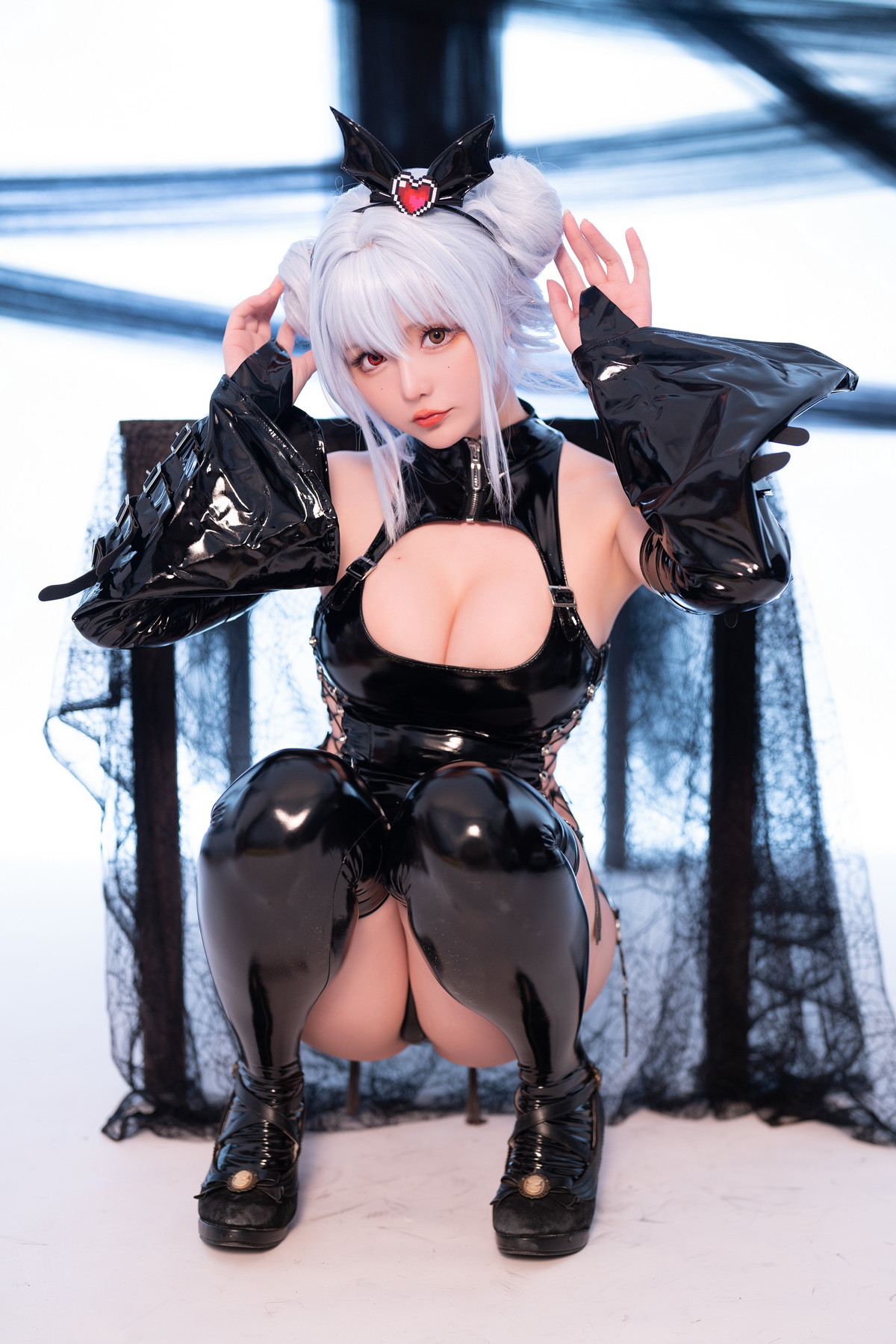 xgyw.top_Coser小姐姐星之迟迟水蓝小恶魔主题性感黑色皮质情趣服饰秀翘臀美腿诱惑写真59P