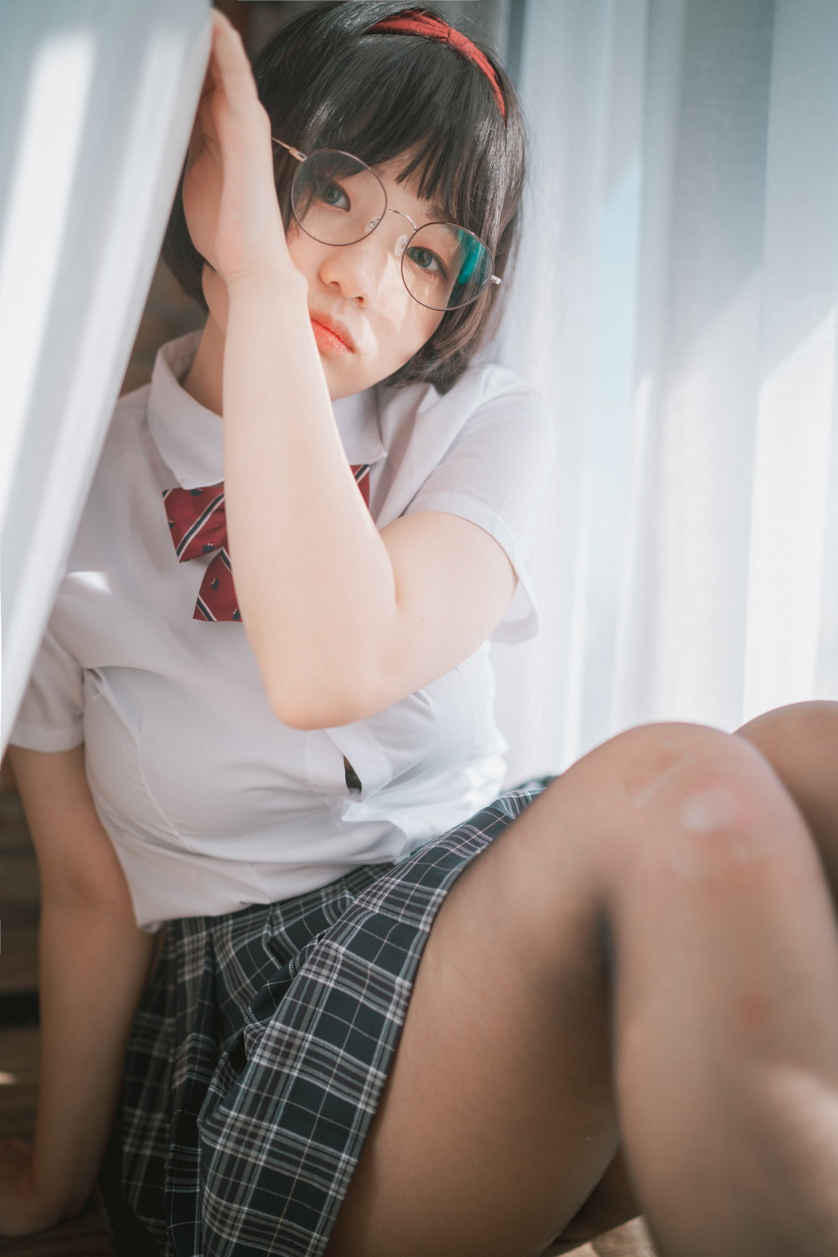 xgyw.top_[DJAWA]No.235_模特Mimmi_Model Student主题私房床上学生制服露翘臀美腿诱惑写真46P