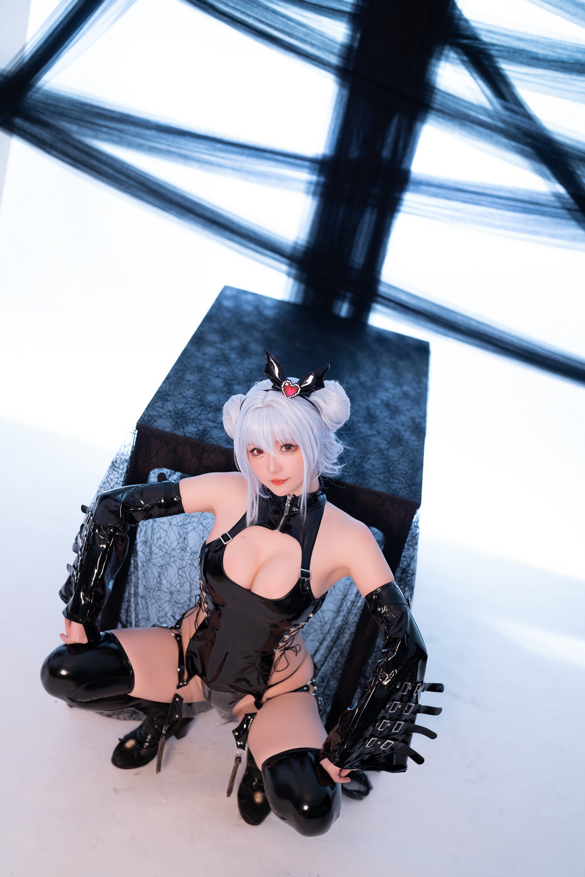 xgyw.top_Coser小姐姐星之迟迟水蓝小恶魔主题性感黑色皮质情趣服饰秀翘臀美腿诱惑写真59P